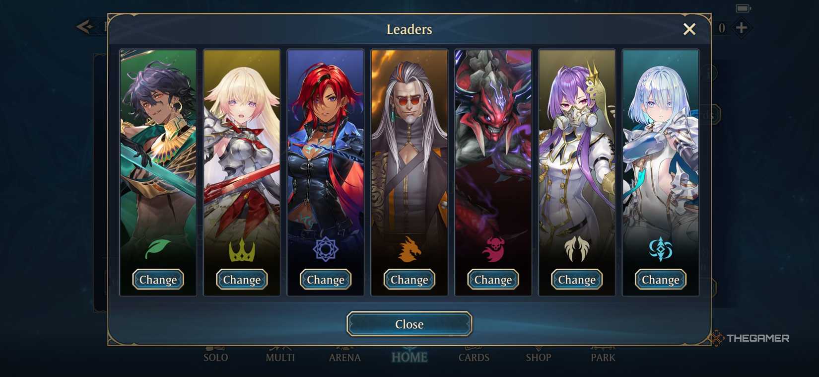 Leader of the Shadowverse: Worlds Beyond lineup.