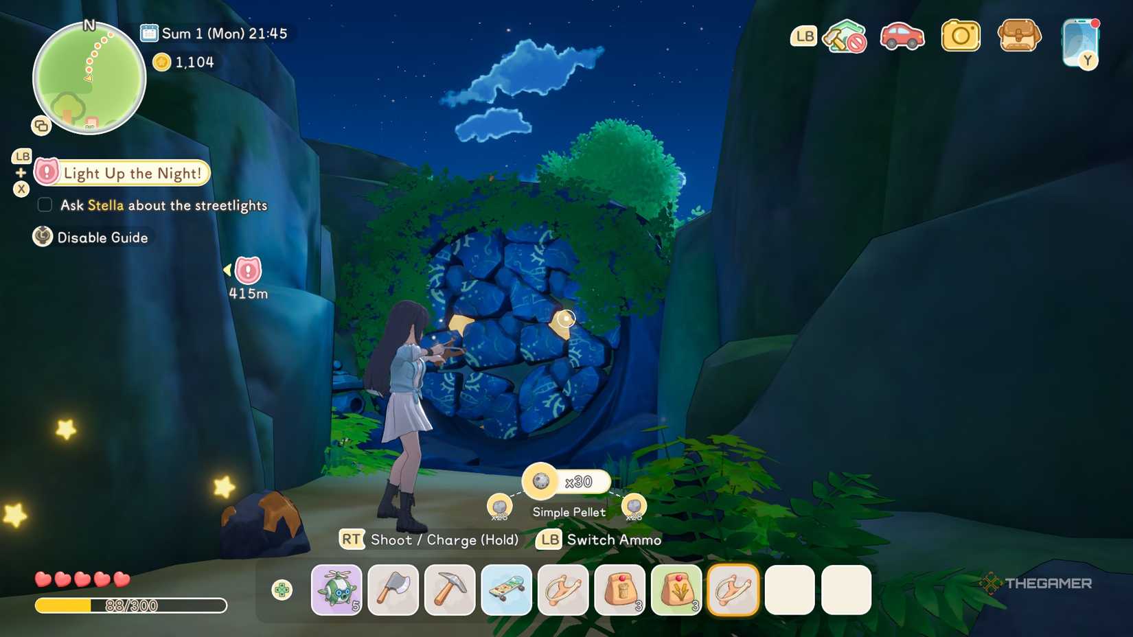 Starsand Island exploring the Moonlit Forest - breaking the door.