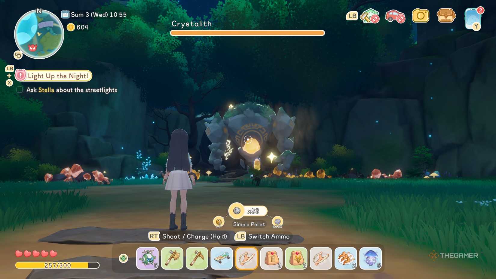 Starsand Island Moonlit Forest exploration - fighting the Crystalith.