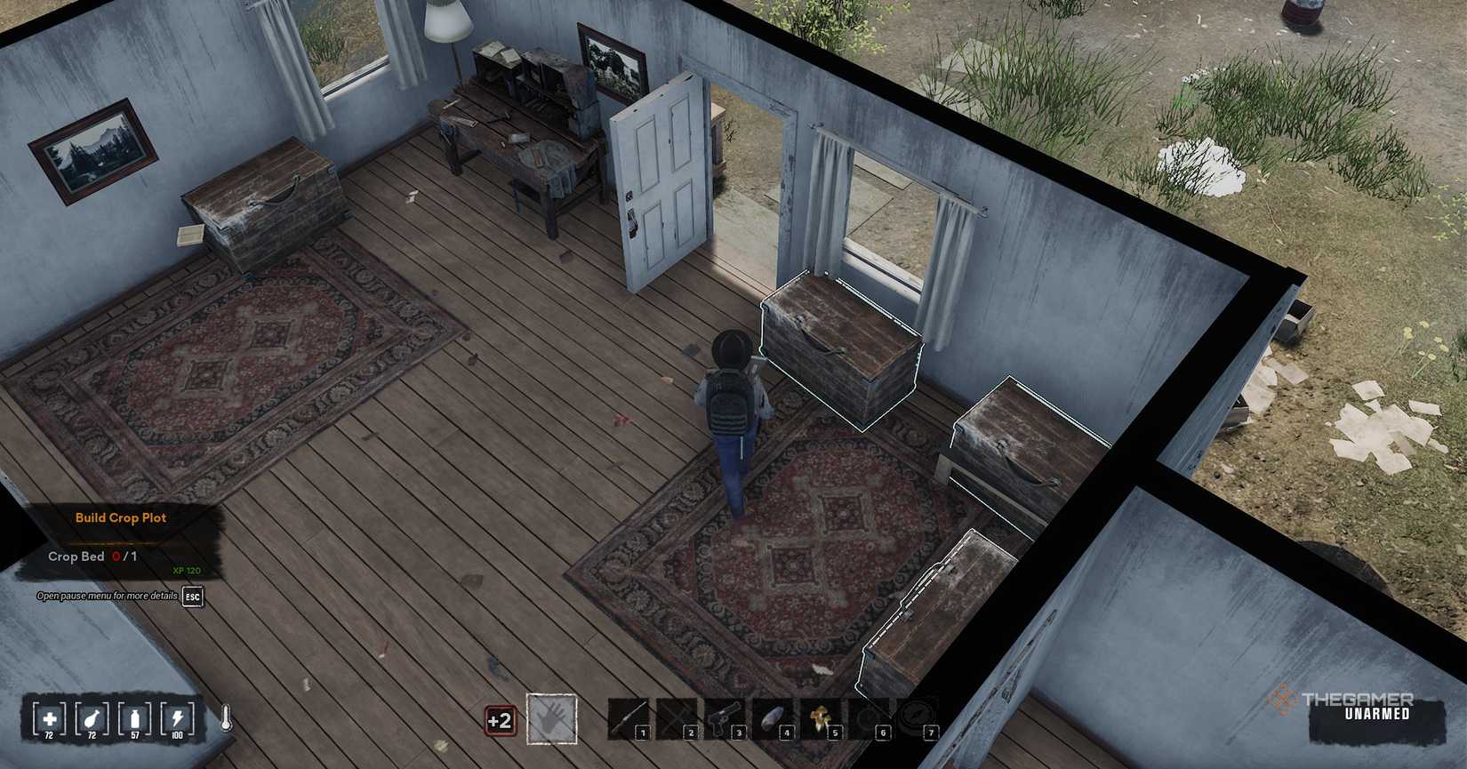 The girl in the building in HumanitZ.