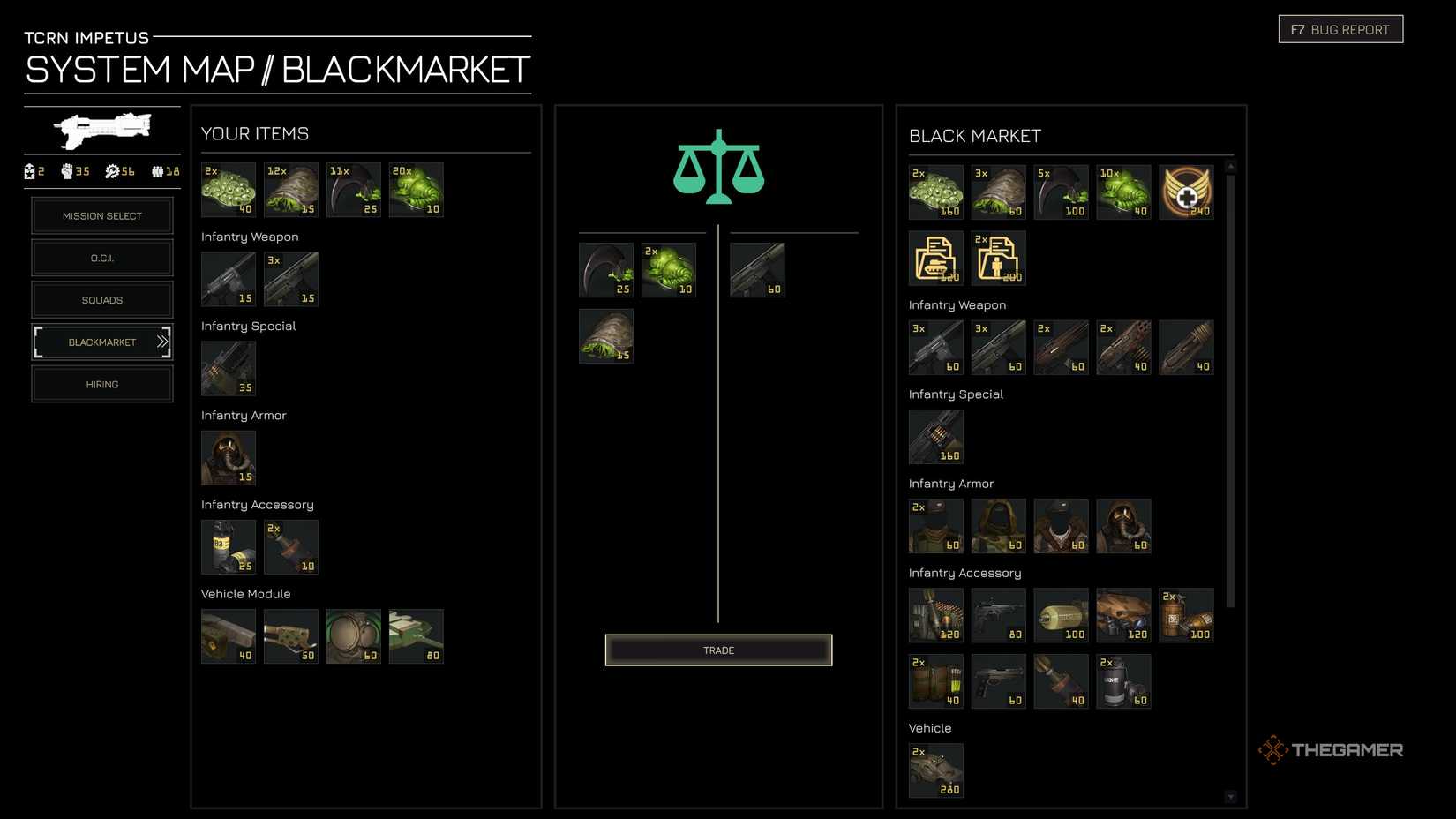 Balanced black market trade deal under threat.