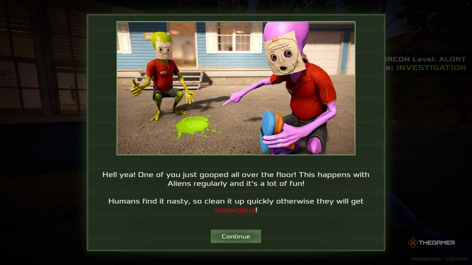 The tutorial prompt for goop spots in roadside research.