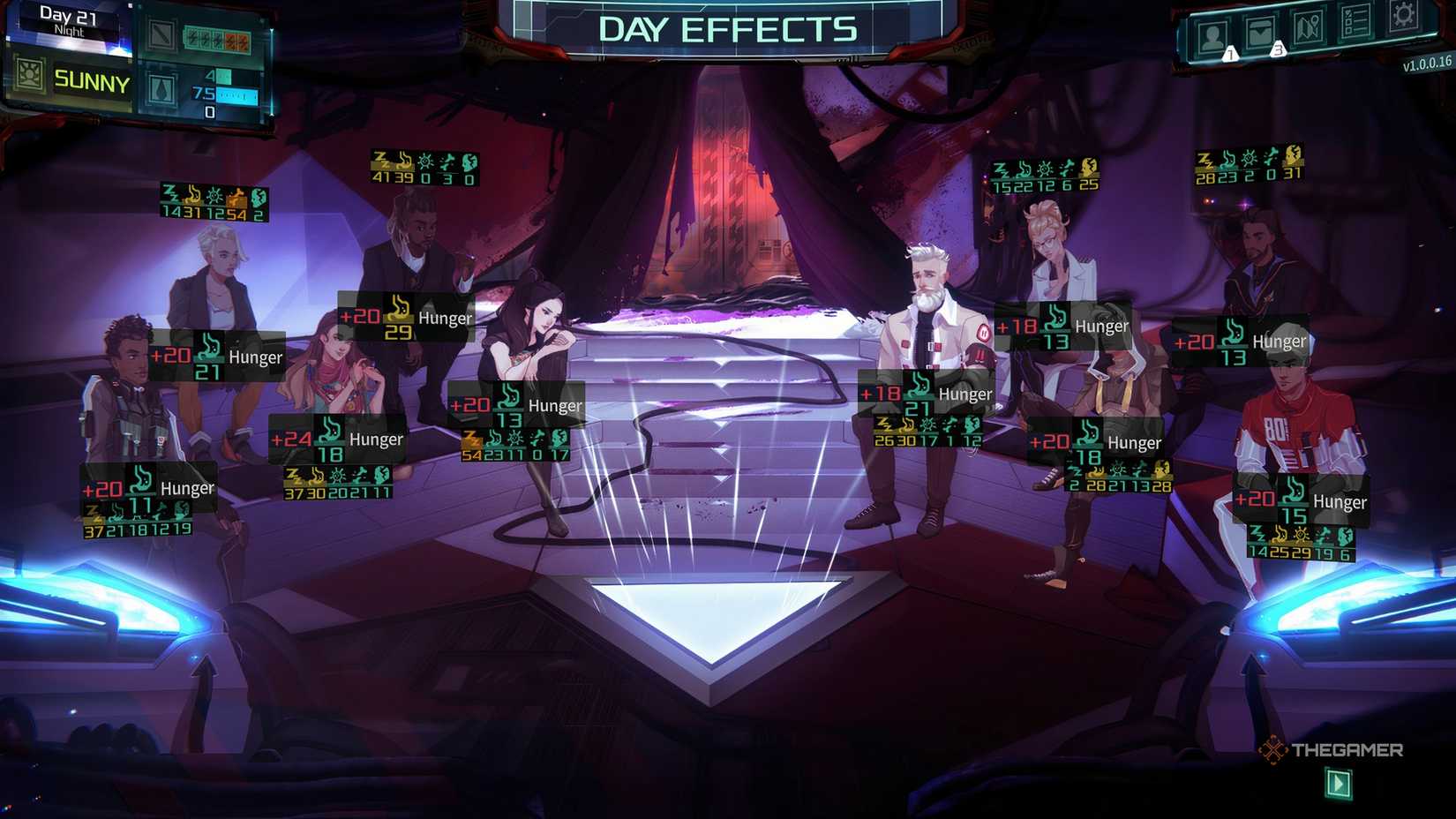 The crew is affected by Hunger in Dead in Antares.