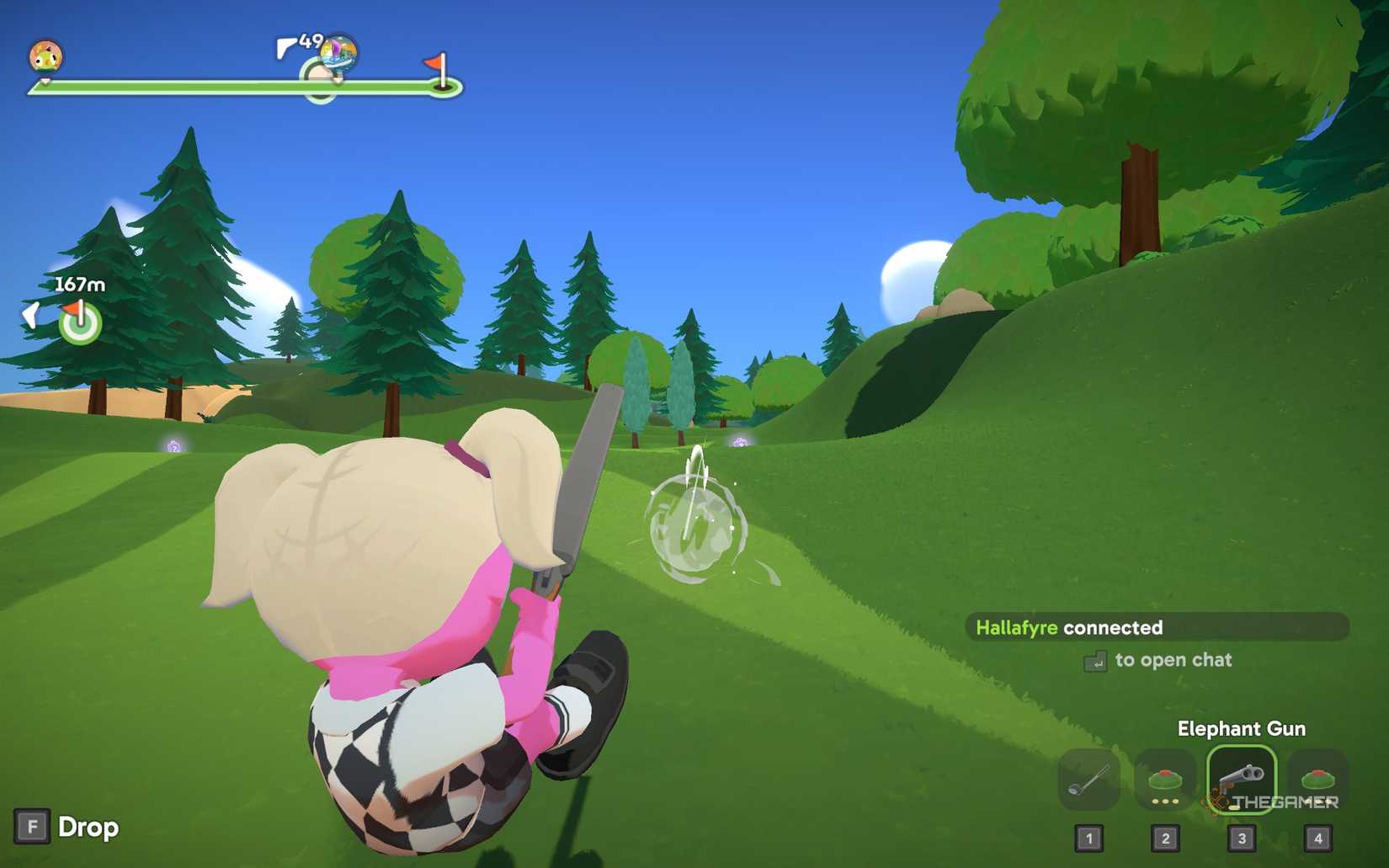 A character who competes in Super Battle Golf.