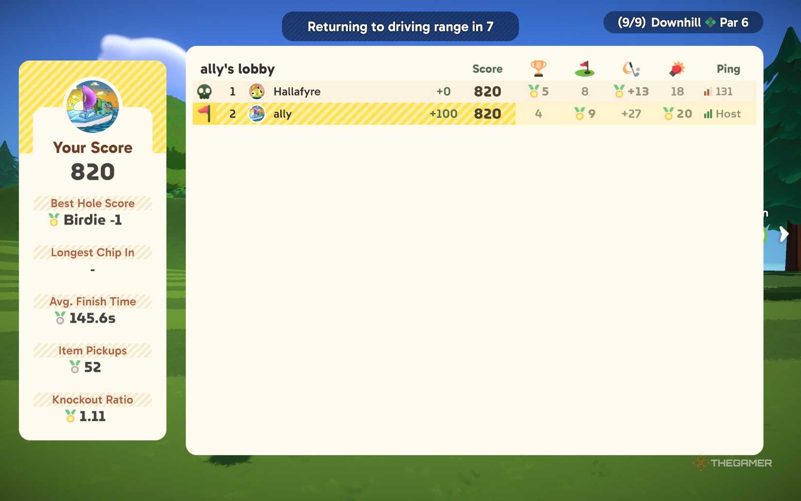 A character who competes in Super Battle Golf.