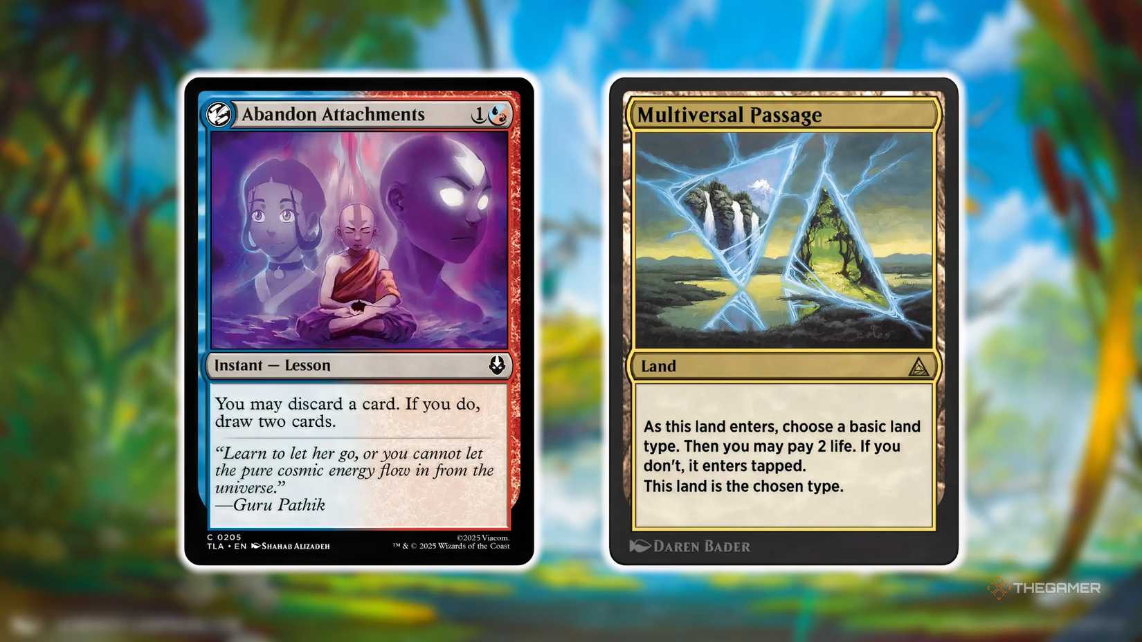 Abandon the MTG Attachments and Multiversal Passage cards against Blur Island.