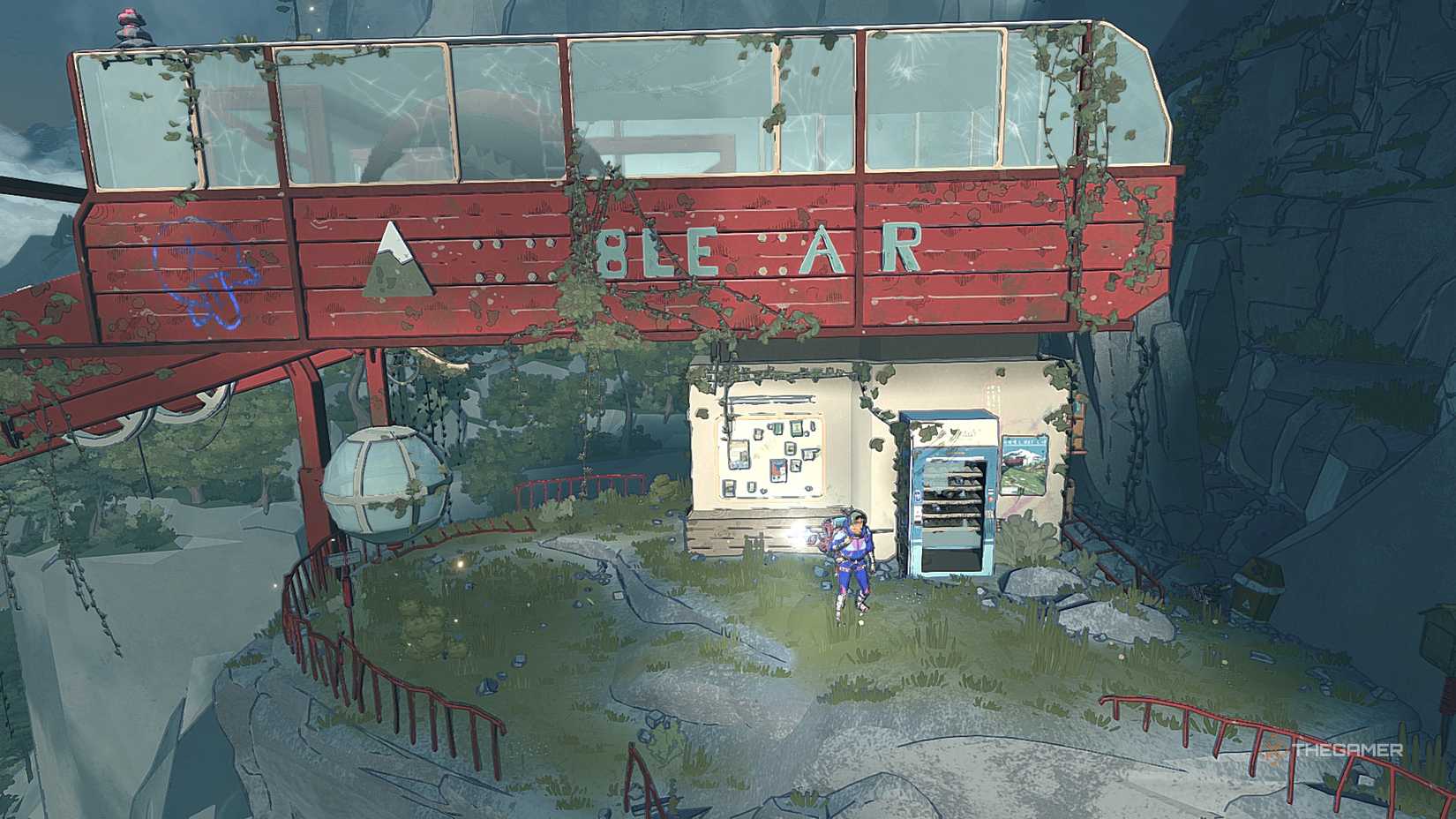 Abandoned cable car station at Cairn.