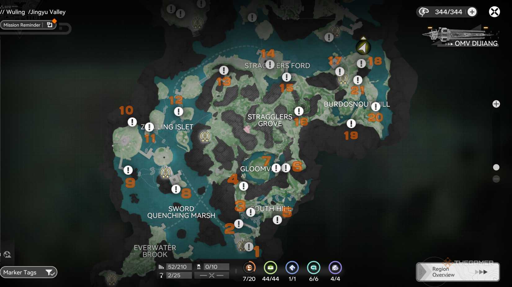 All chest locations in Arknights Endfield are marked at the bottom of Jingyu Valley.