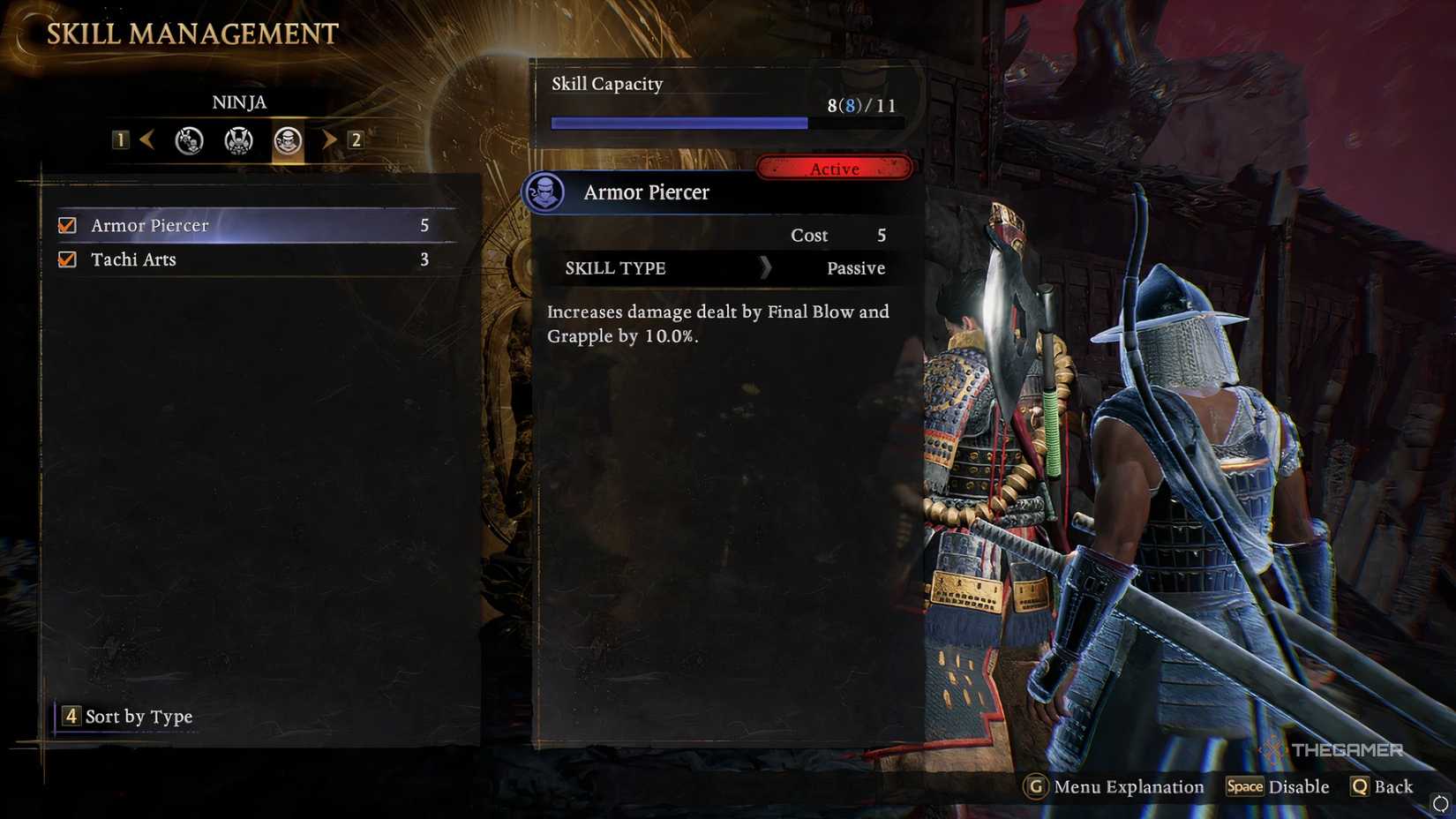 Armor Piercer, one of the best early skills in Nioh 3.