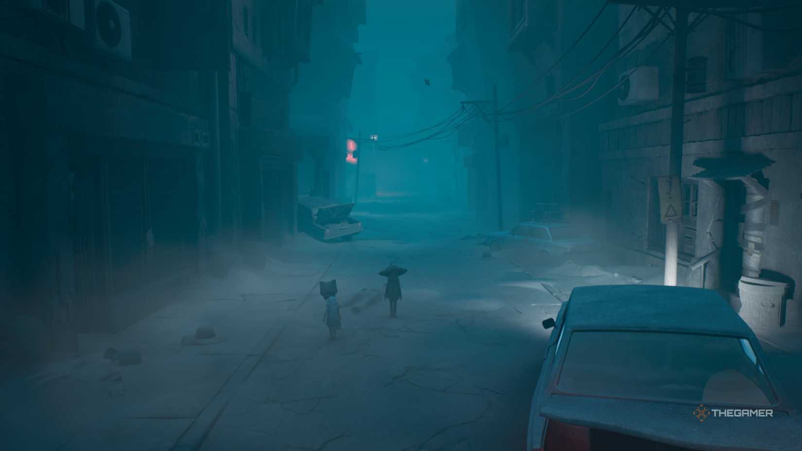 Arriving in the forest town in Reanimal.