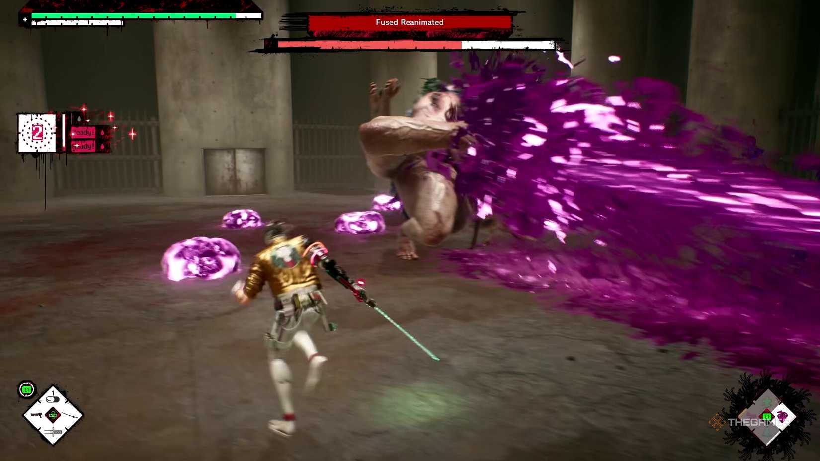 Avoiding a purple attack of slime in Romeo is a dead man.