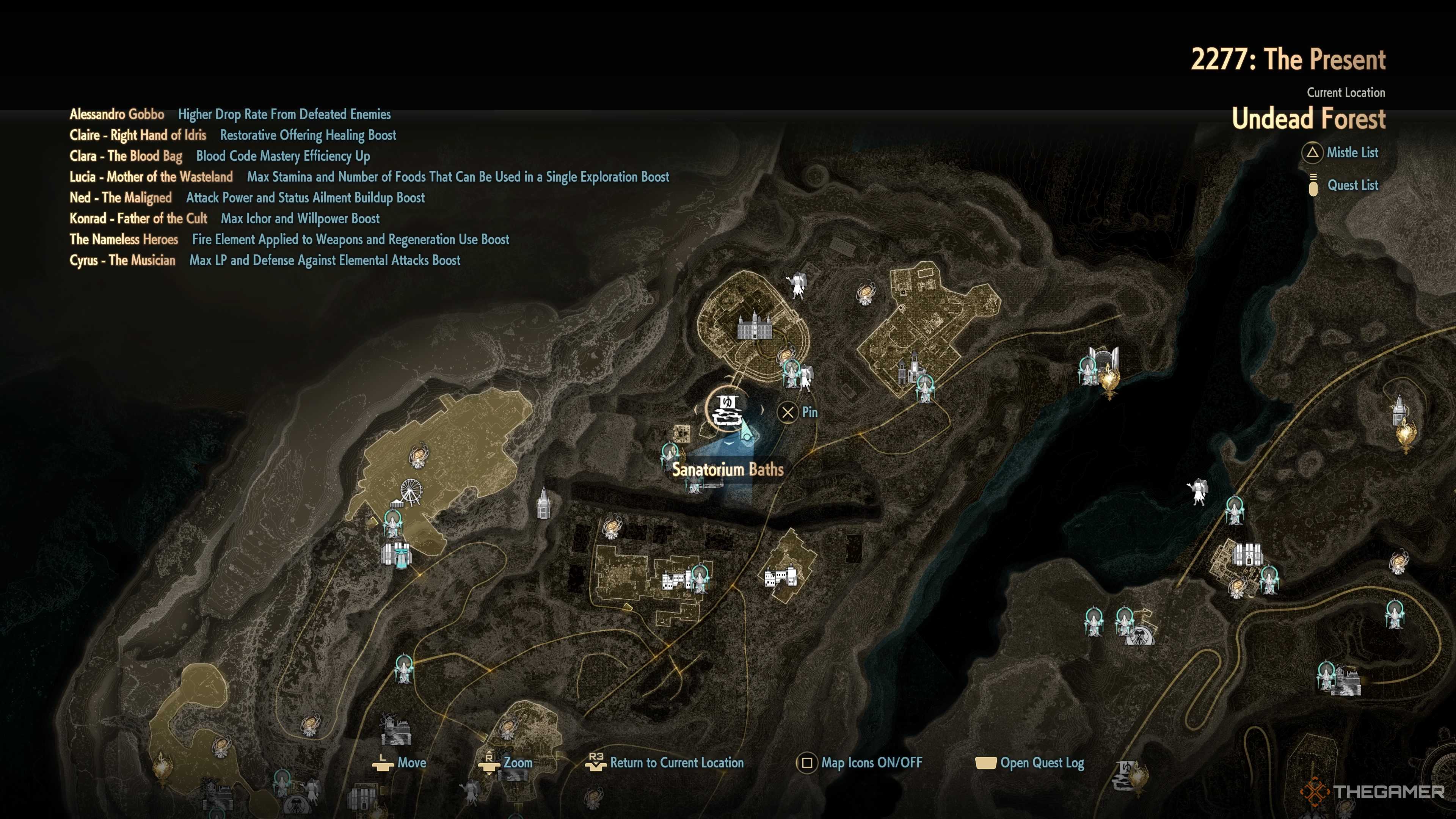 Cod Map Cod Sanatorium Where To Find All Hot Springs In Code Vein 2