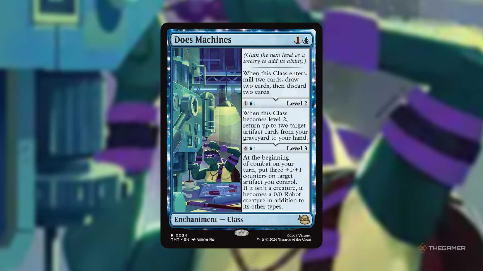 Machines MTG cards from TMNT.