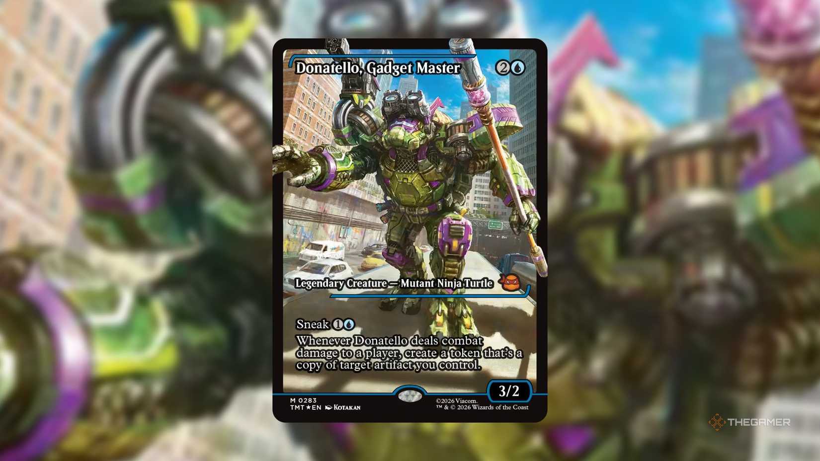 Donatello, the Gadget Master MTG card from TMNT.