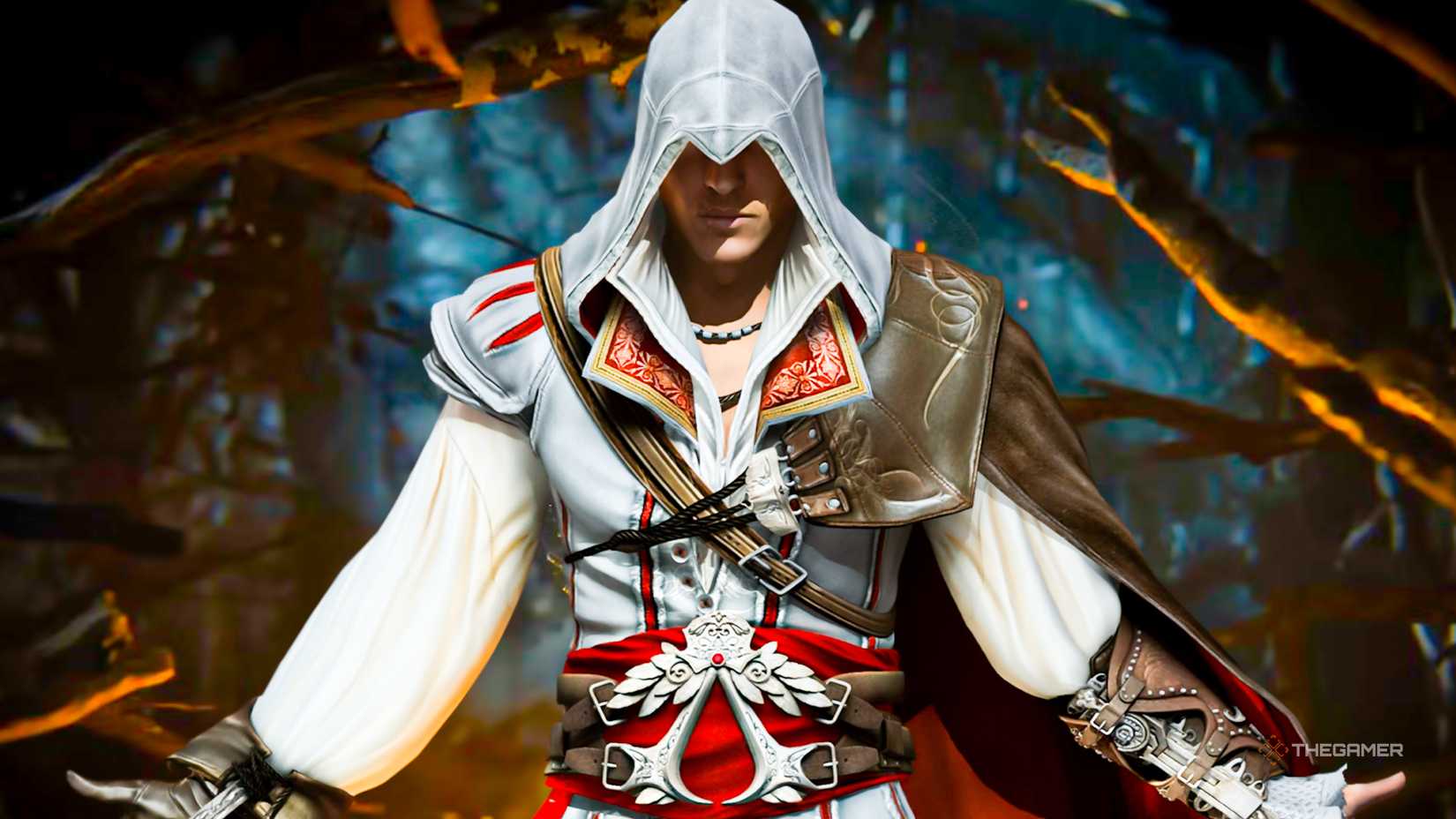 Ezio performing the Assassin's Creed Hexe teaser.