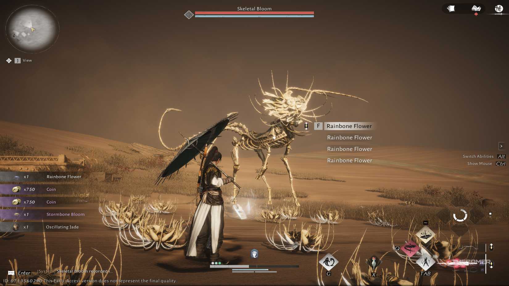 Fight the Skull Flower where the winds meet.