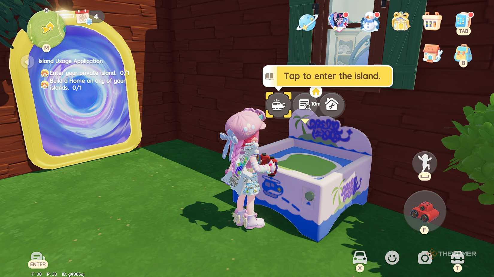 Heartopia Access the island terminal at home.