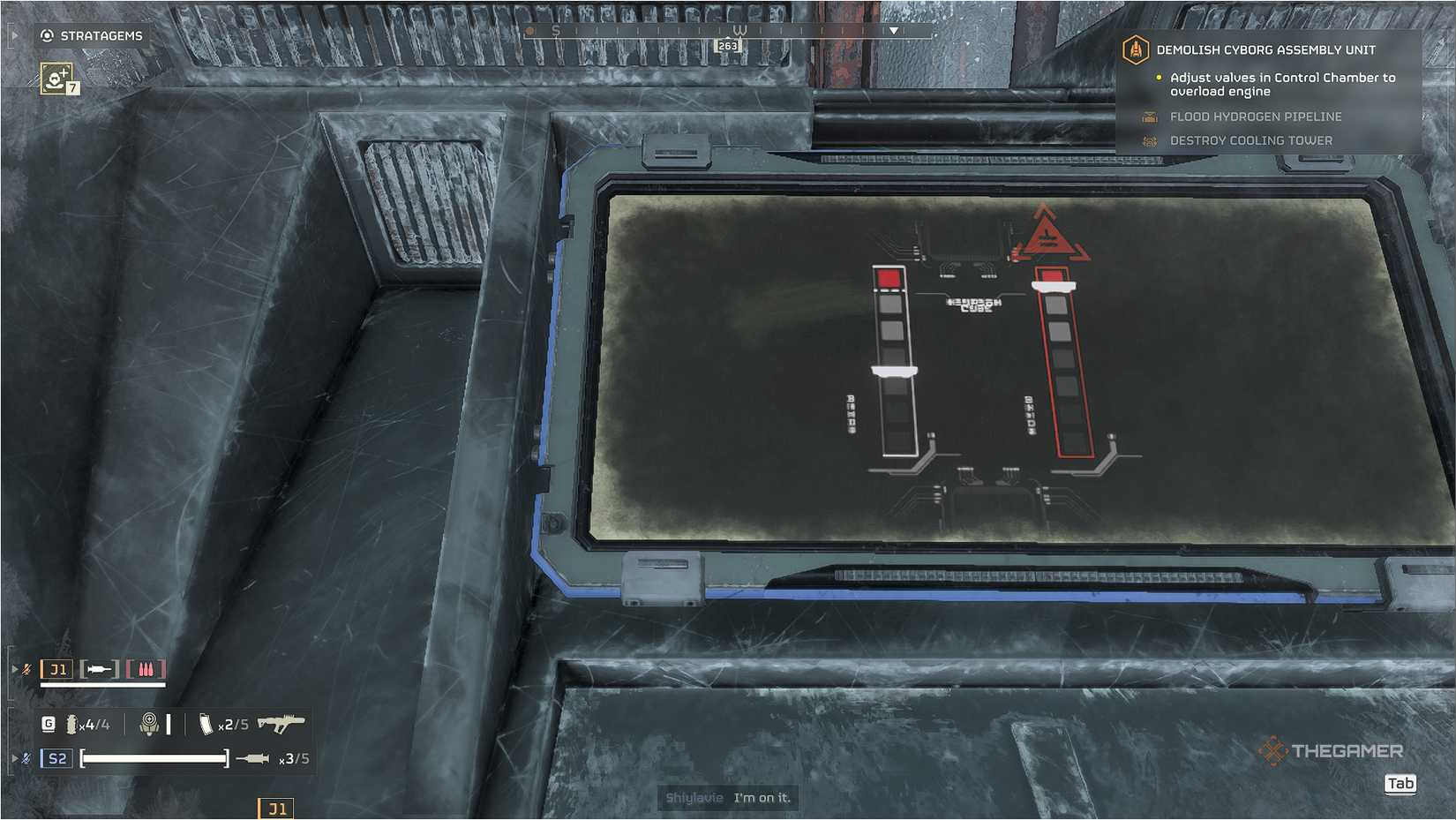 Helldivers 2 Control Chamber Valve Settings.