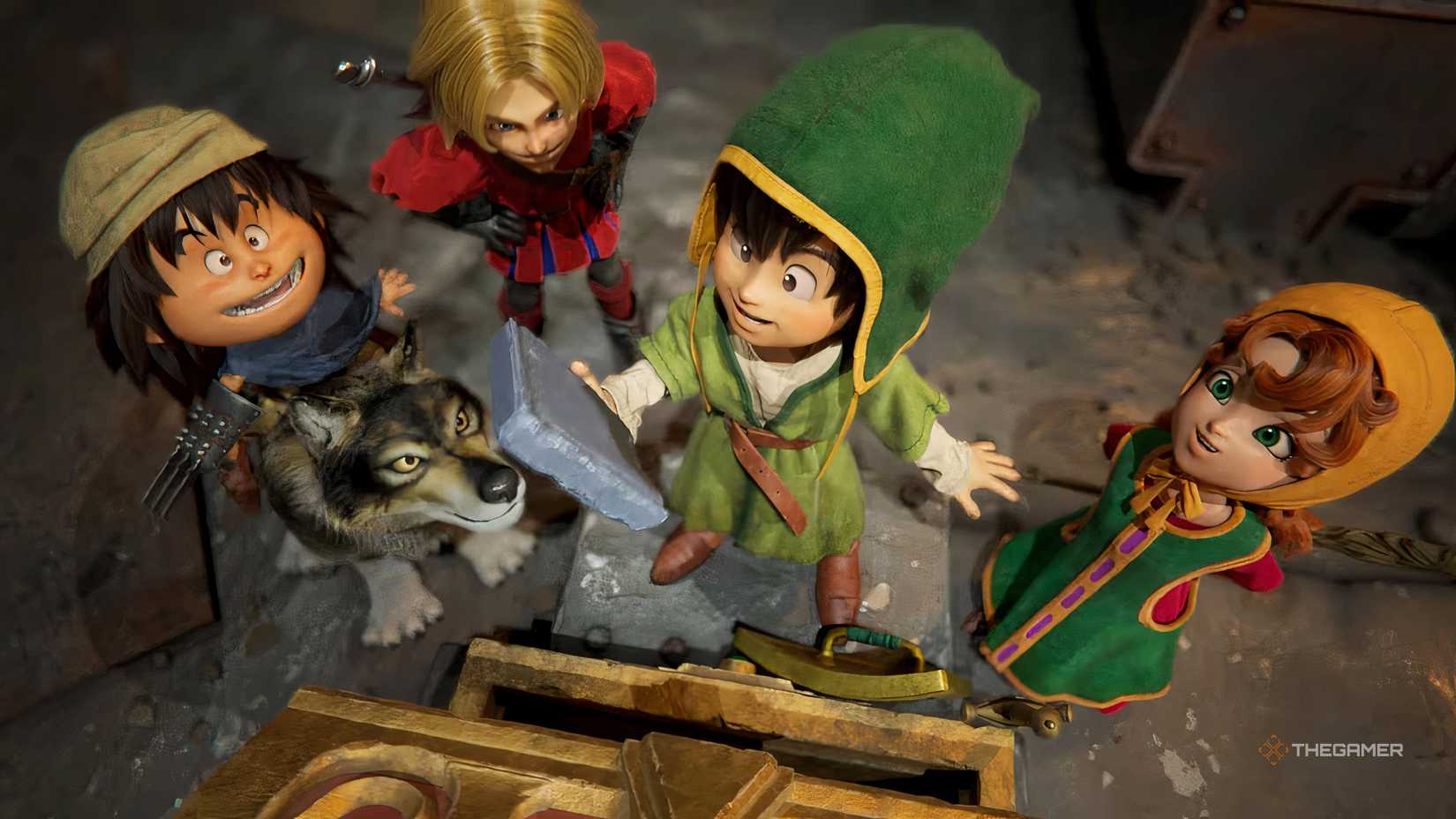 Hero holding a Tablet Fragment in Dragon Quest 7 Reimagined.