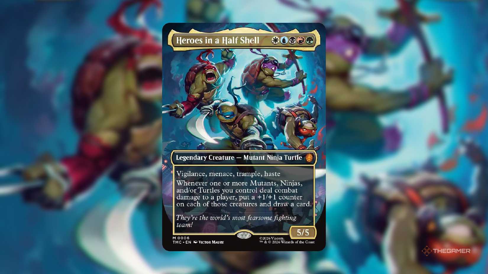 Heroes in a Half Shell MTG Card from TMNT.