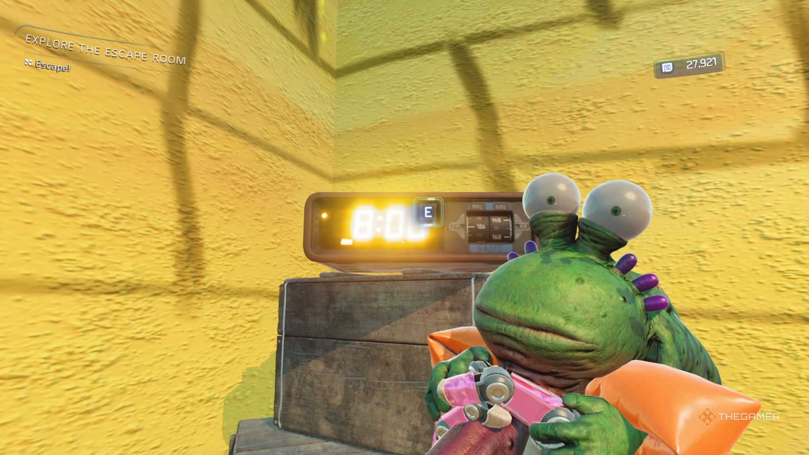 High On Life 2 first escape room alarm clock.