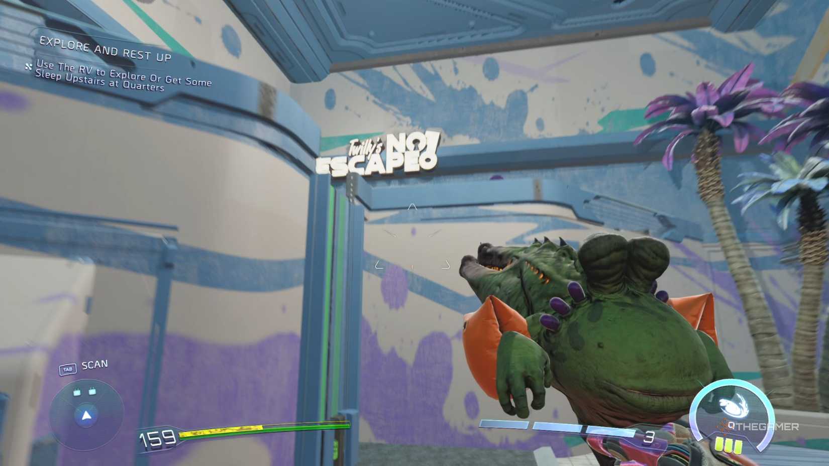 High On Life 2 looking at the escape room.-1