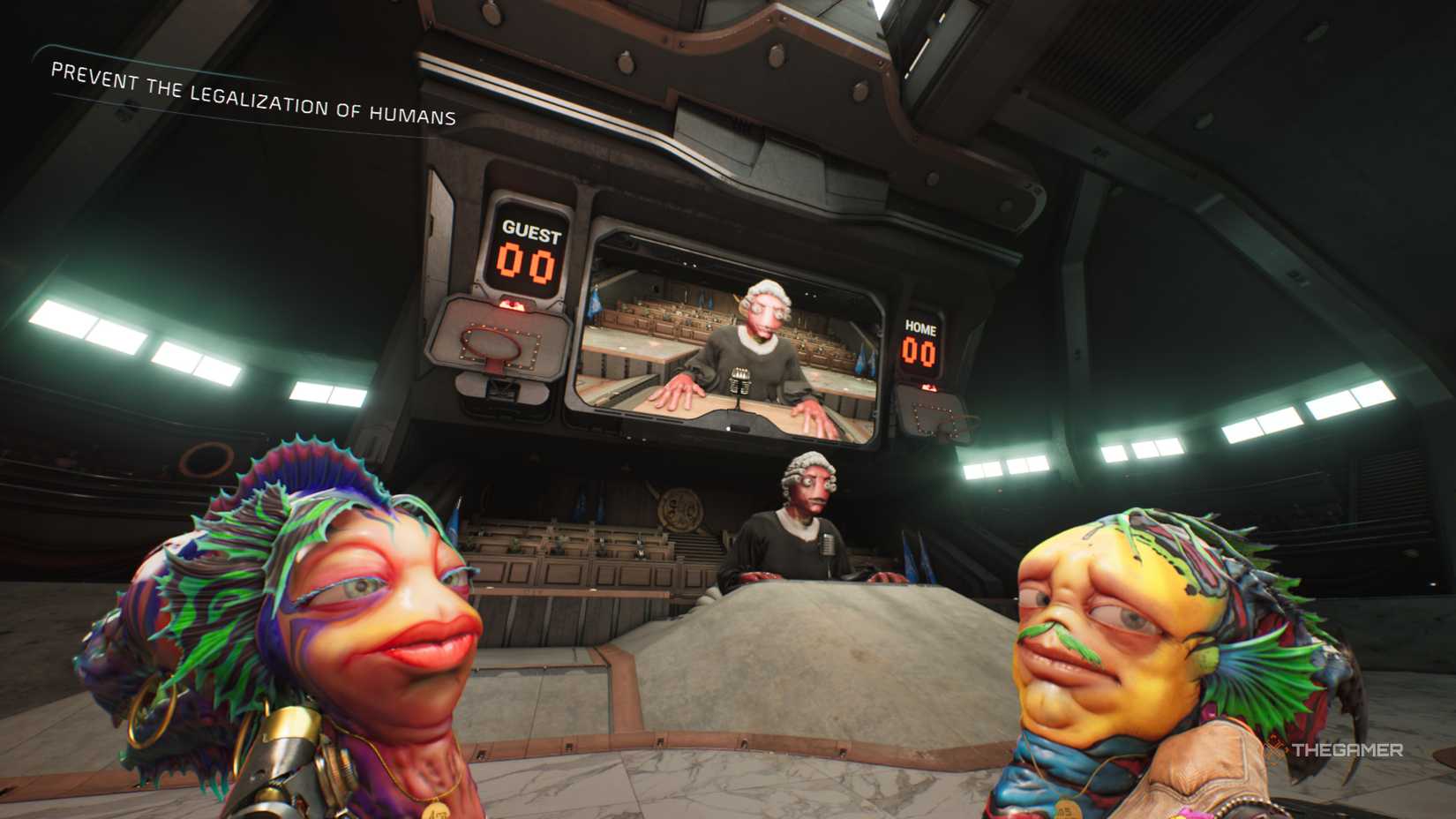 The beginning of the trial in High On Life 2.