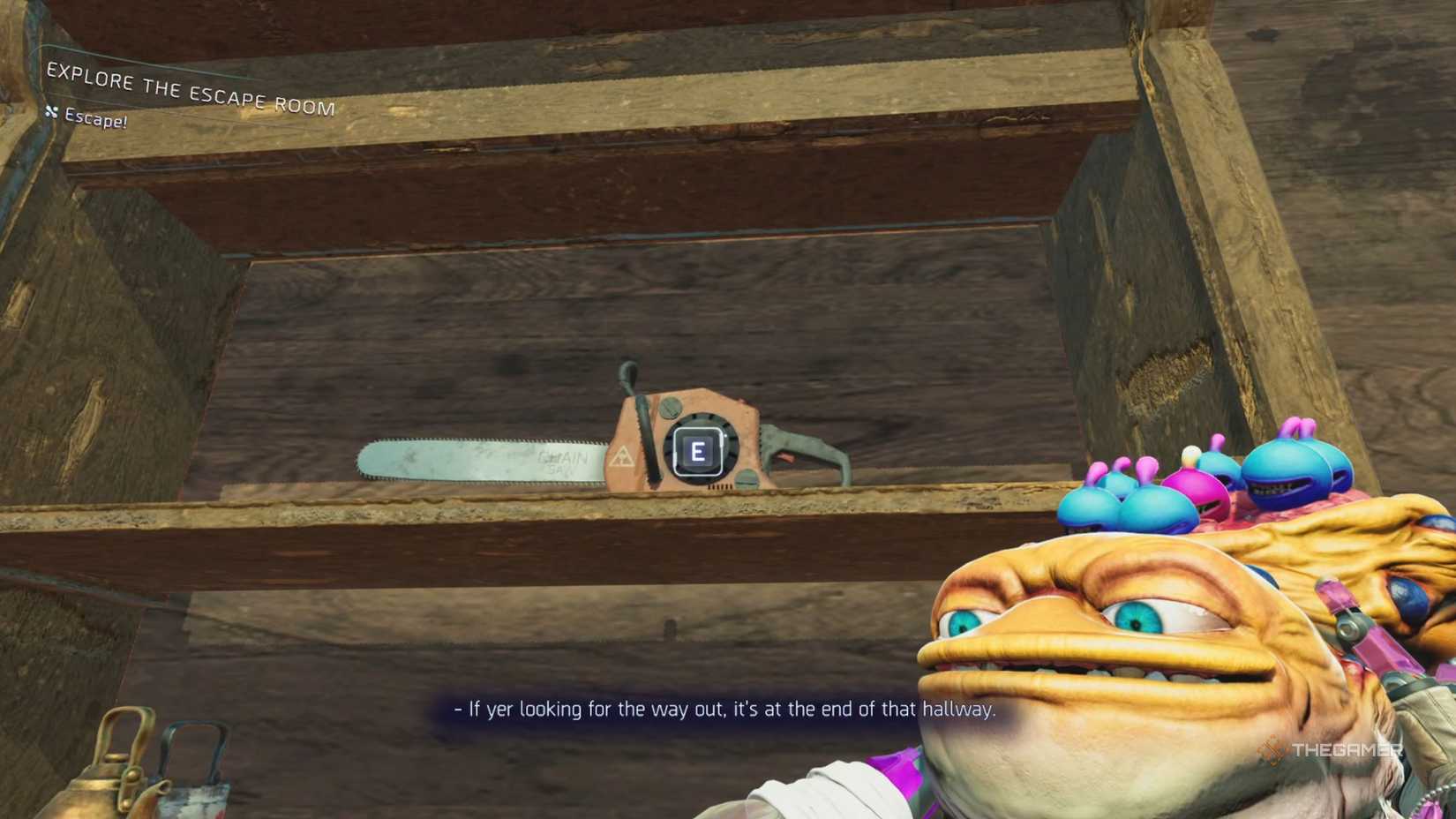 High On Life 2 third escape room chainsaw.