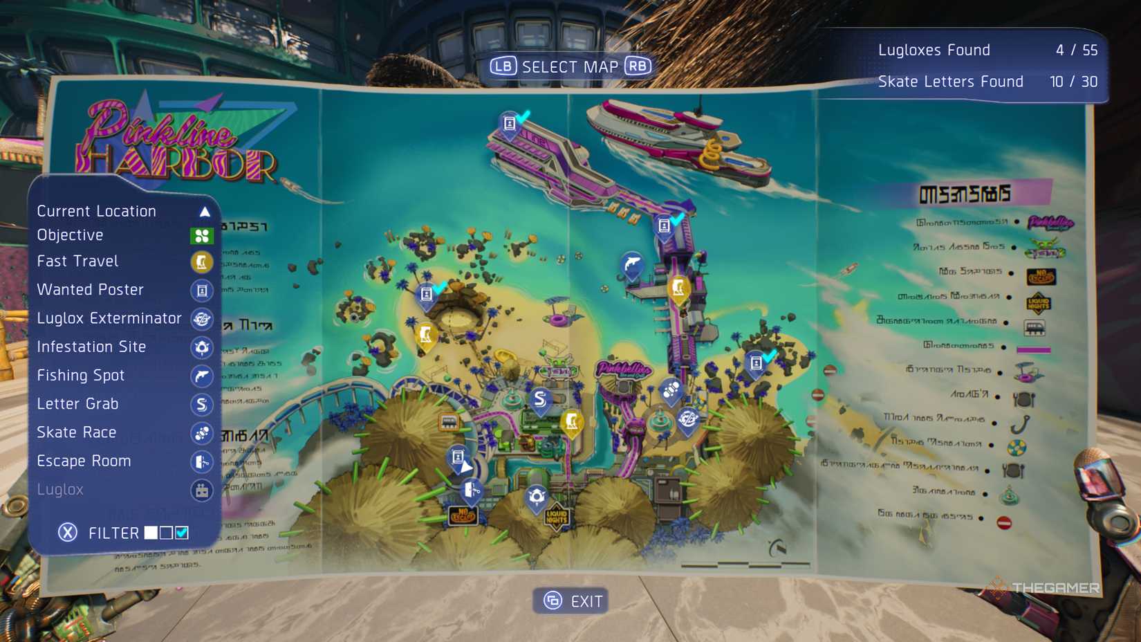 This is the 5th map of High On Life 2's Pink Line Harbor.