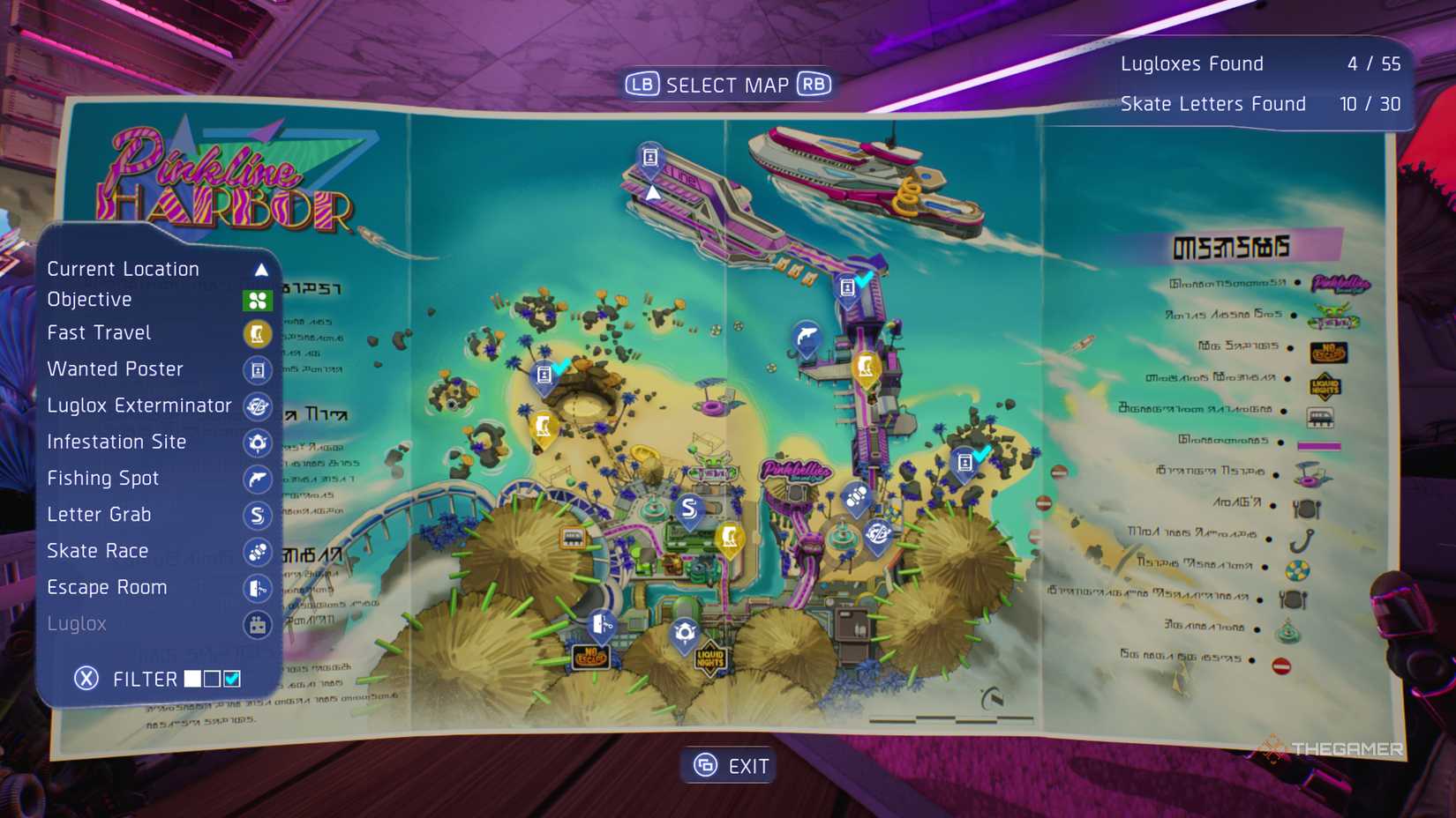 This is the 4th map of High On Life 2's Pink Line Harbor.