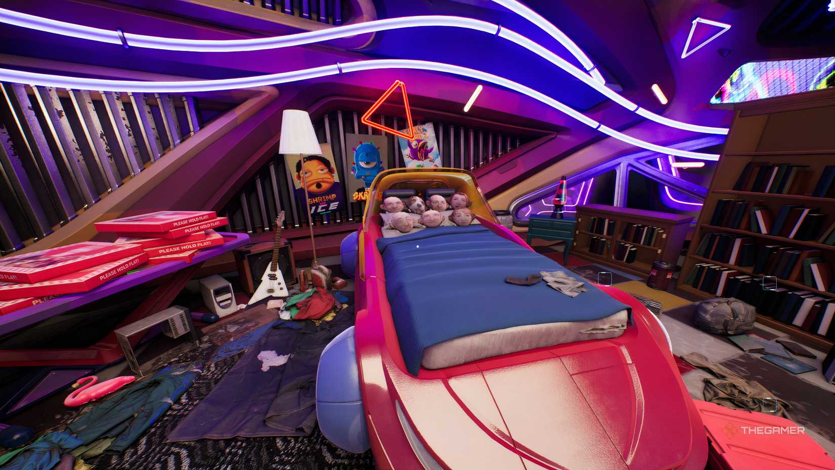 Pillow on the bed in High On Life 2 room.