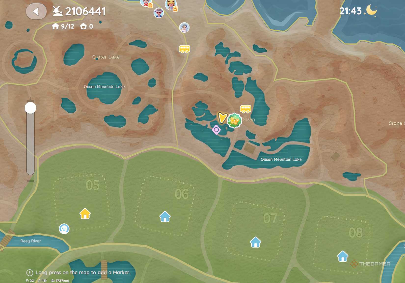 This is the map location of Pink Bubble 2 in Heartopia.