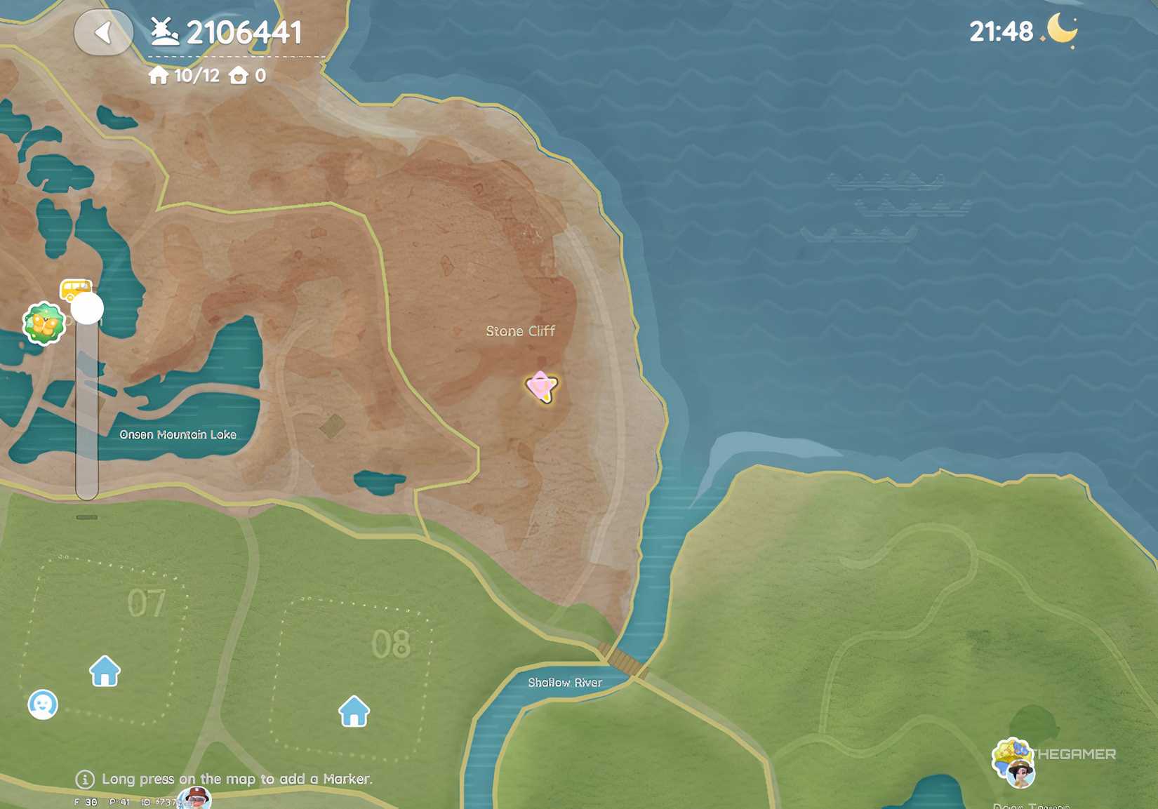 This is the map location of Pink Bubble 4 in Heartopia.