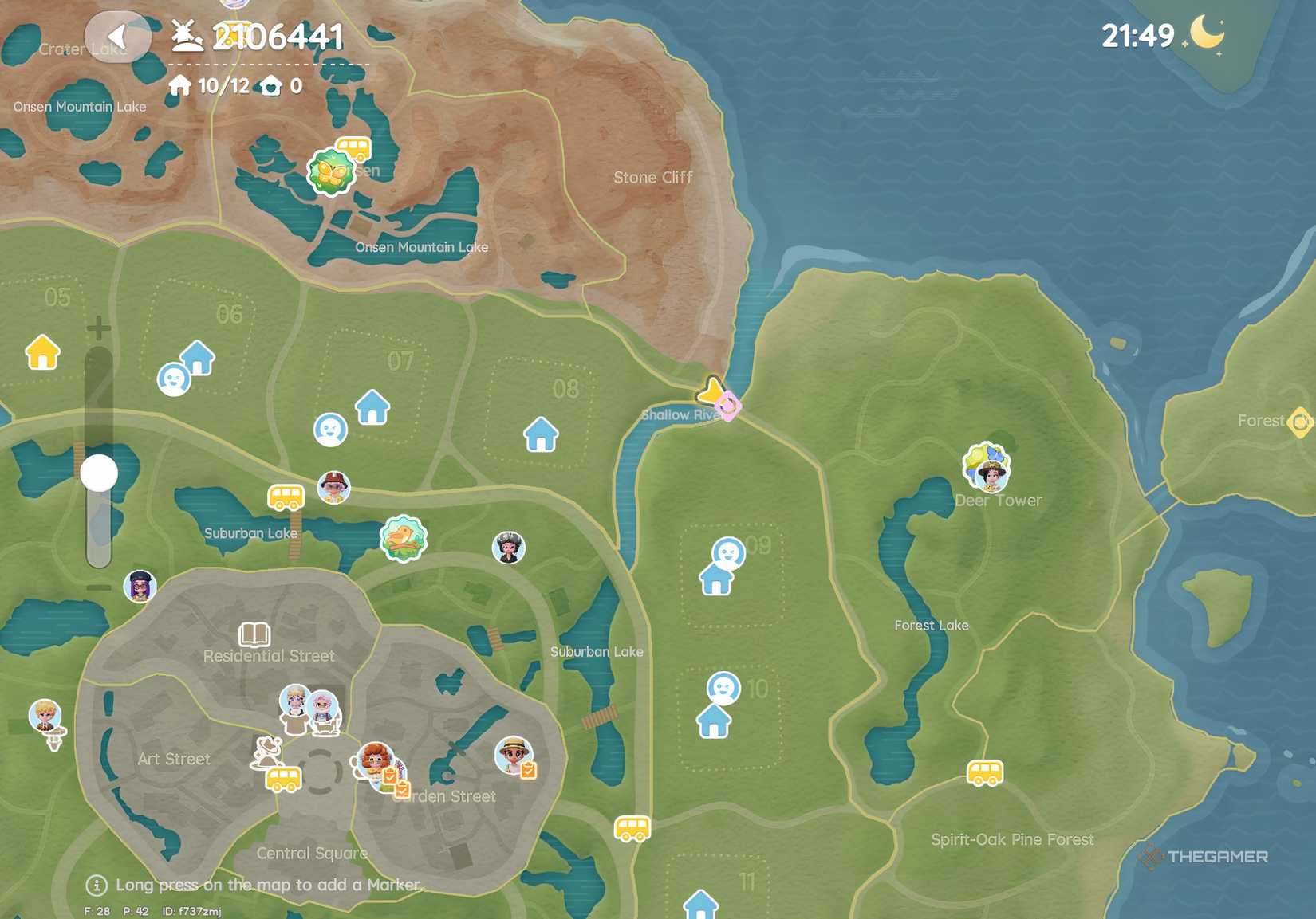 This is the map location of Pink Bubble five in Heartopia.