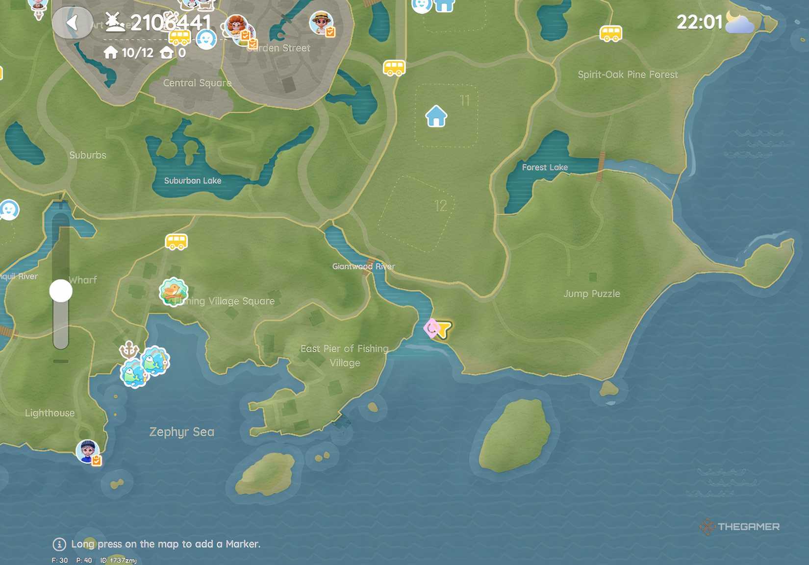 This is the map location of Pink Bubble 8 in Heartopia.