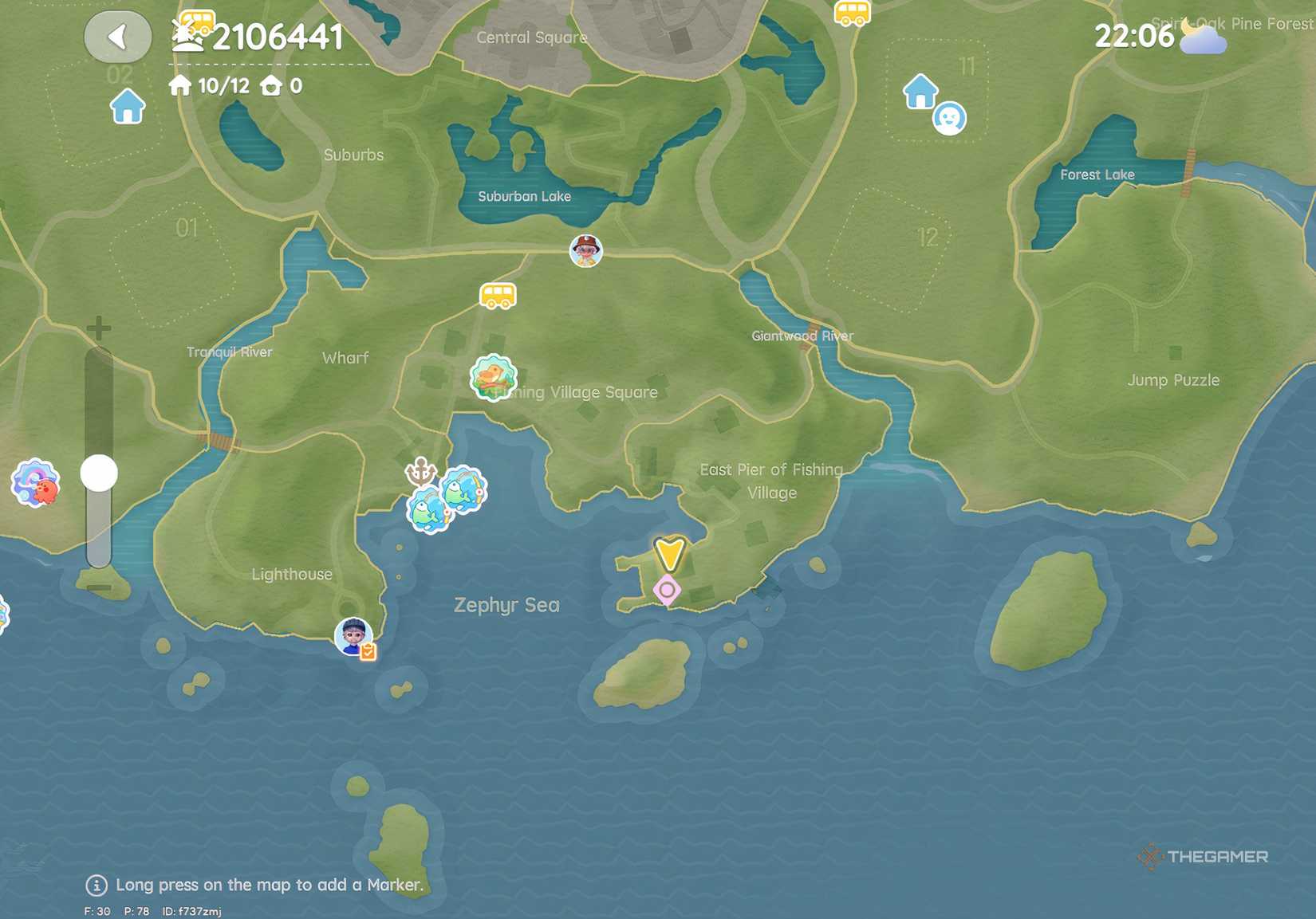 This is the map location of Pink Bubble Ten in Heartpia.