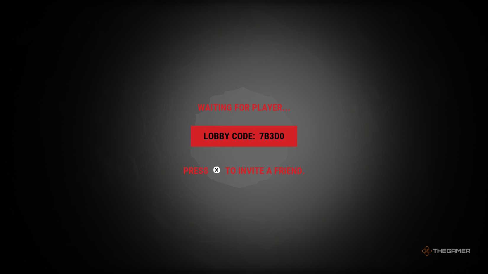 Host lobby code page in Reanimal.
