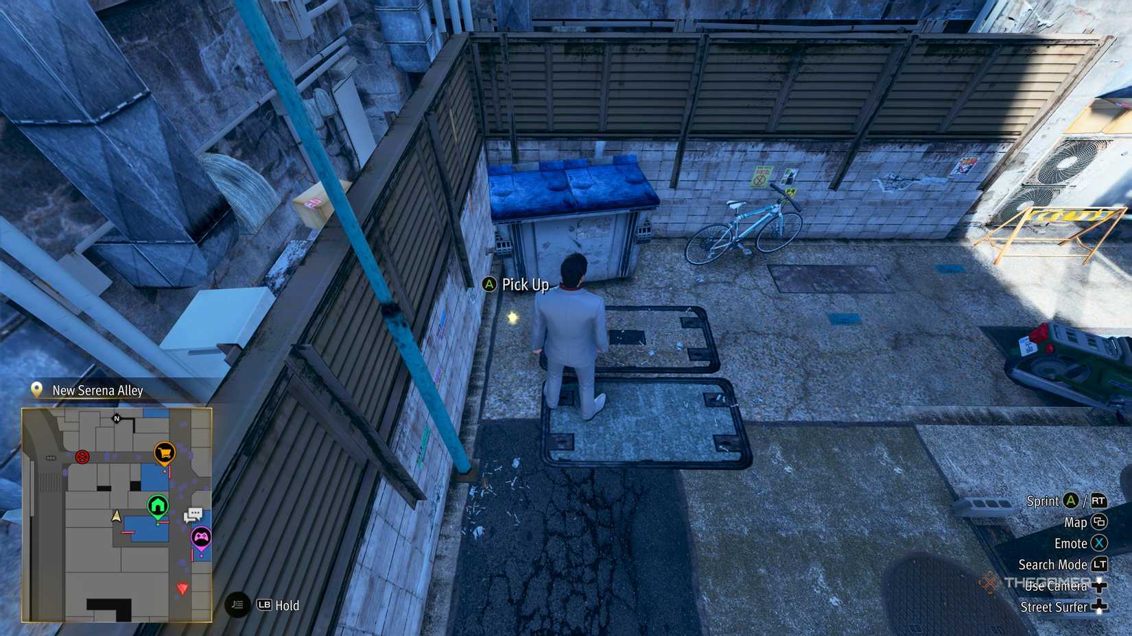 Kiryu next to the C3 Kamurocho locker key in Yakuza Kiwami 3.