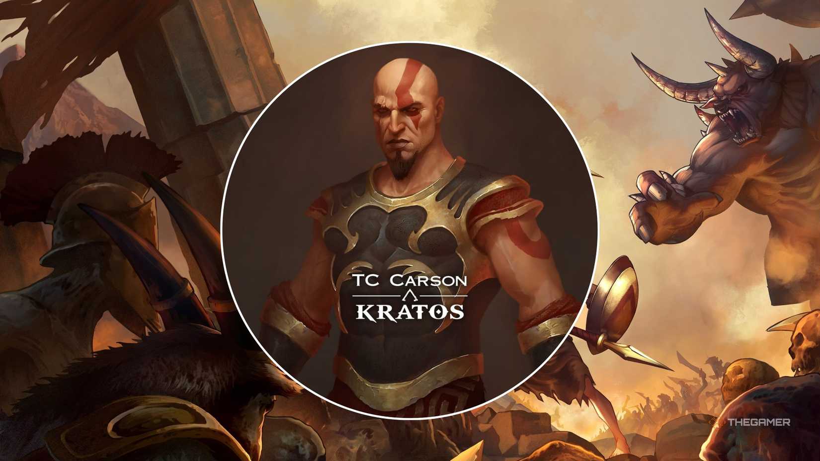 Kratos from God of War: Sons of Sparta.