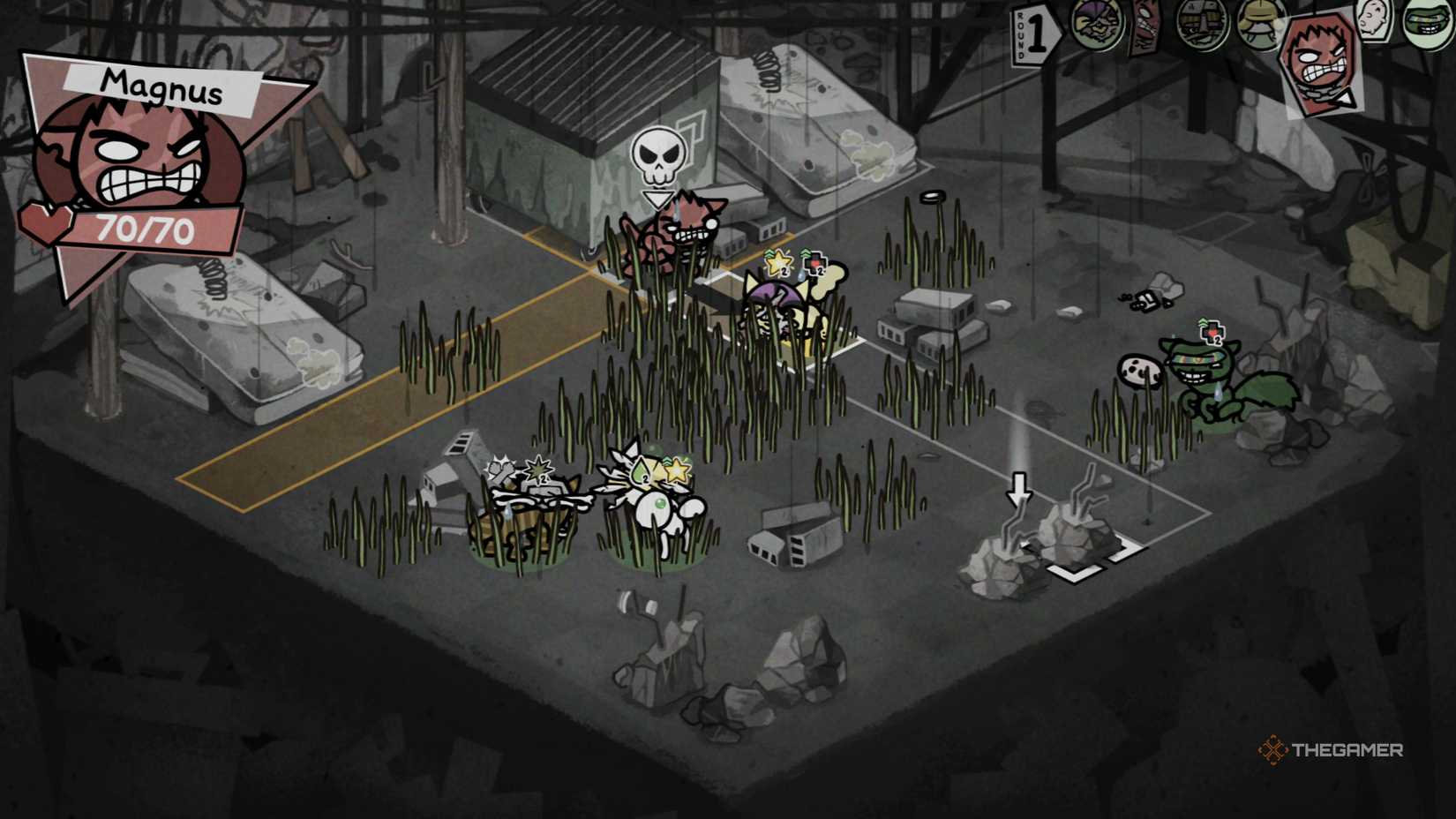 Magnus performs a chain dash attack, demonstrating the amount of distance he can cover before delivering a devastating slash at the Mewgenics.