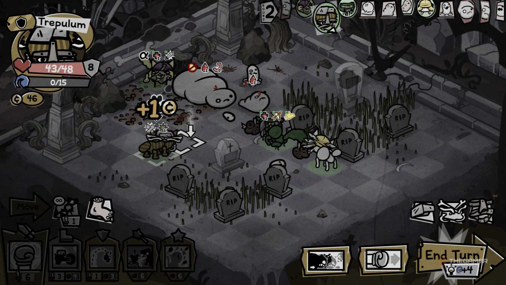 Have the tank face the enemy before ending their turn to avoid exposing their back to the enemy in Mewgenics.