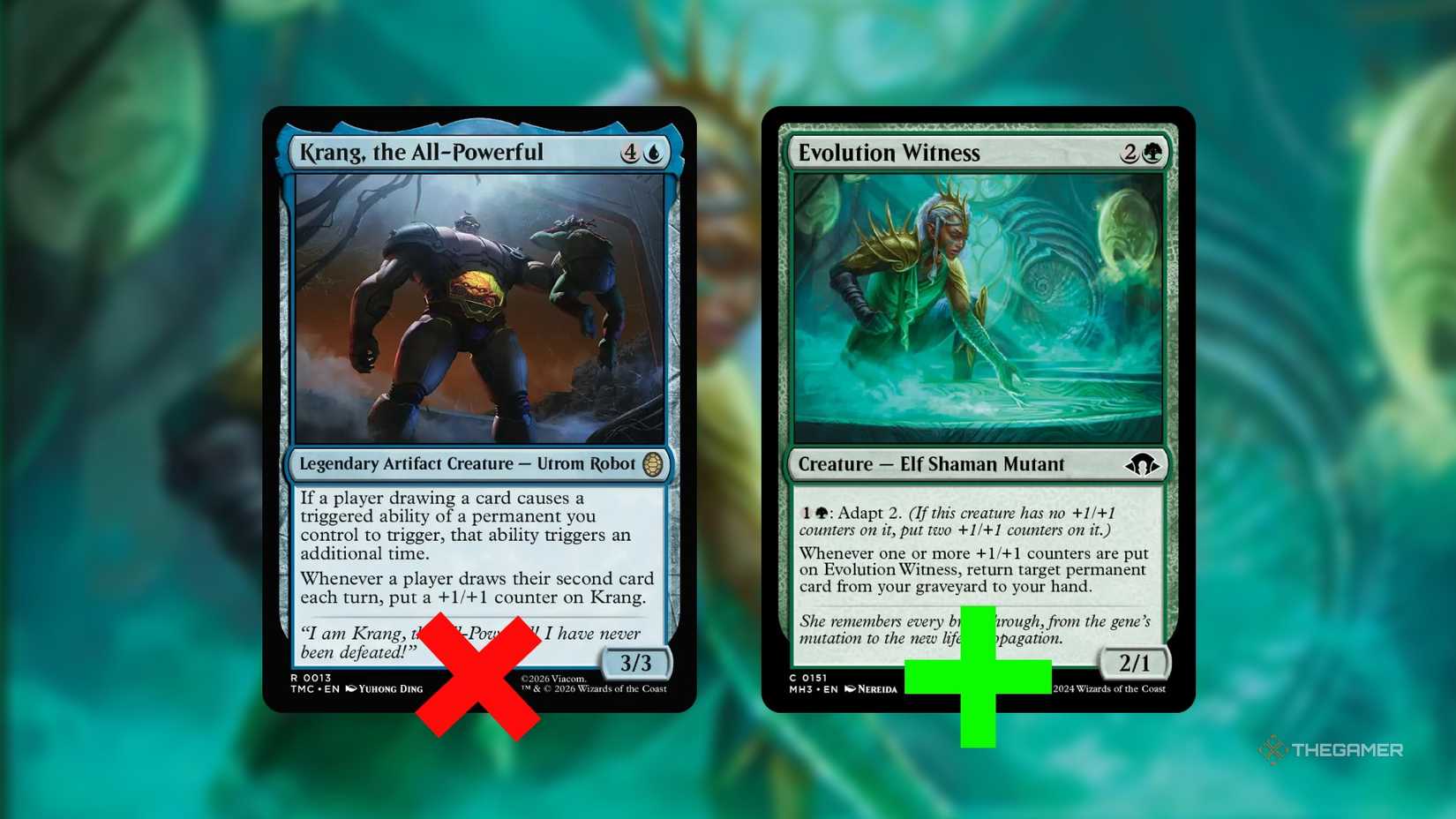 More MTG TMNT creature changes.