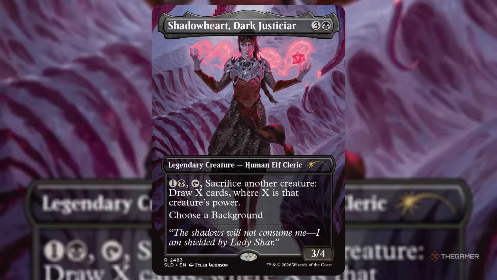 Shadowheart Dark Justica Magic the Gathering card.