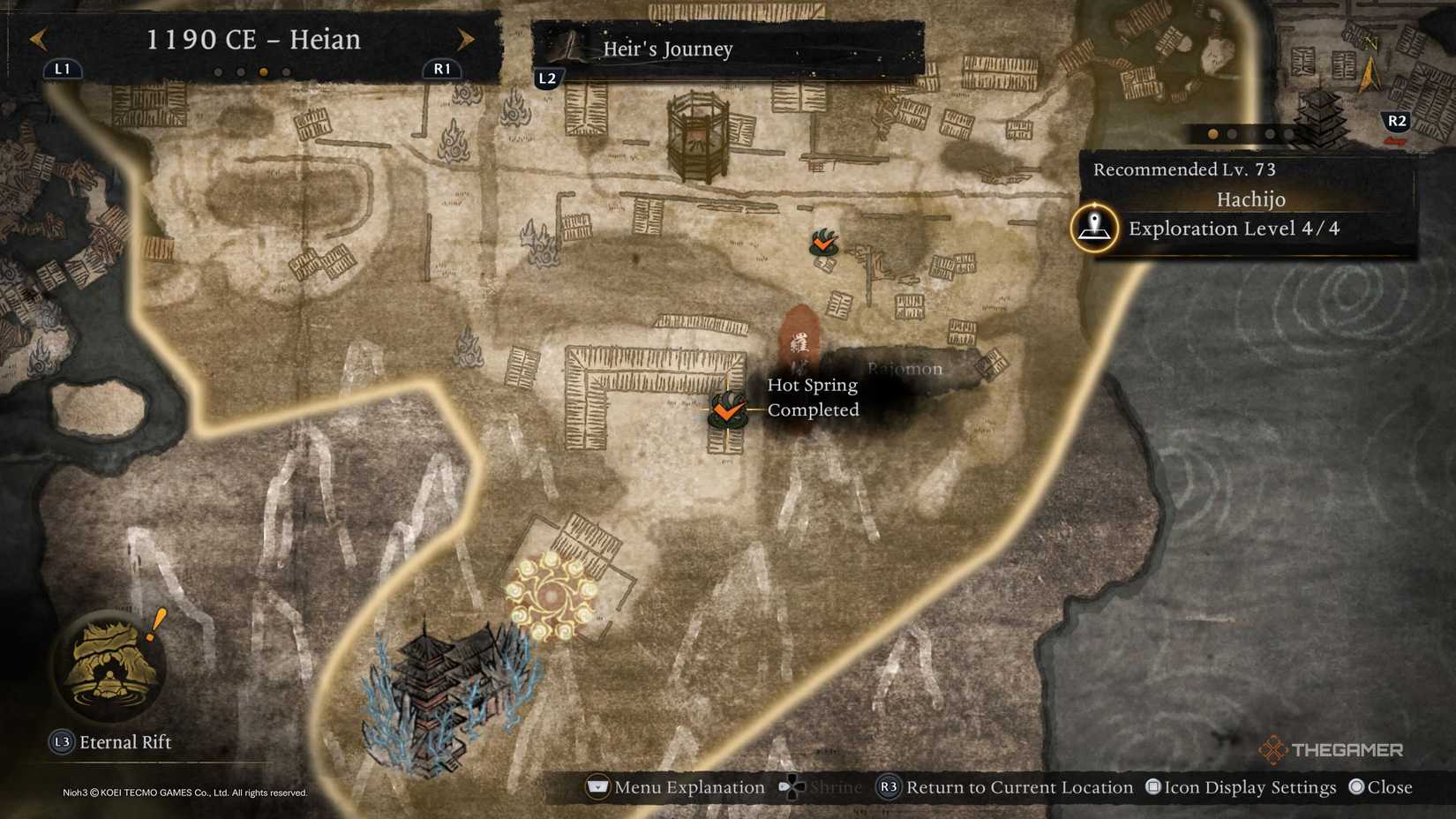 How To Find Every Heian Hot Spring In Nioh 3