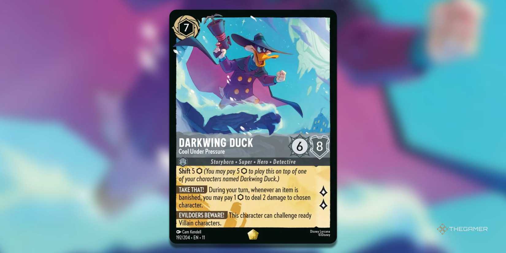 Darkwing Duck, Cool Under Pressure Disney Lorcana card.