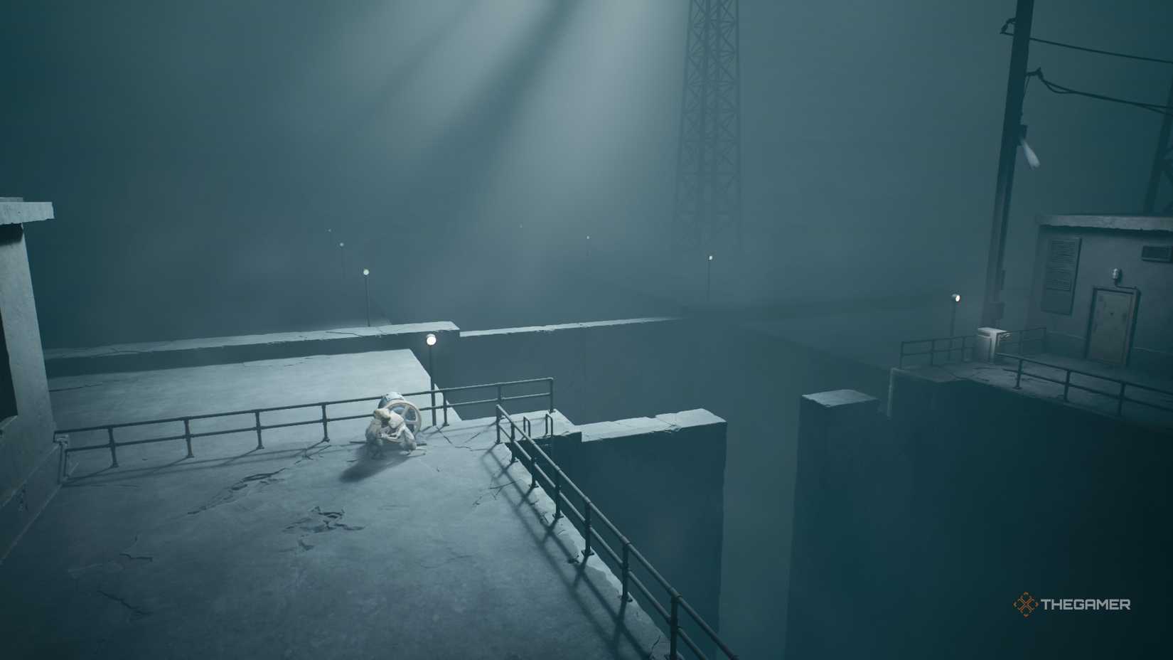 Opening the gate partway in the third chapter of Reanimal to sail the boat through.