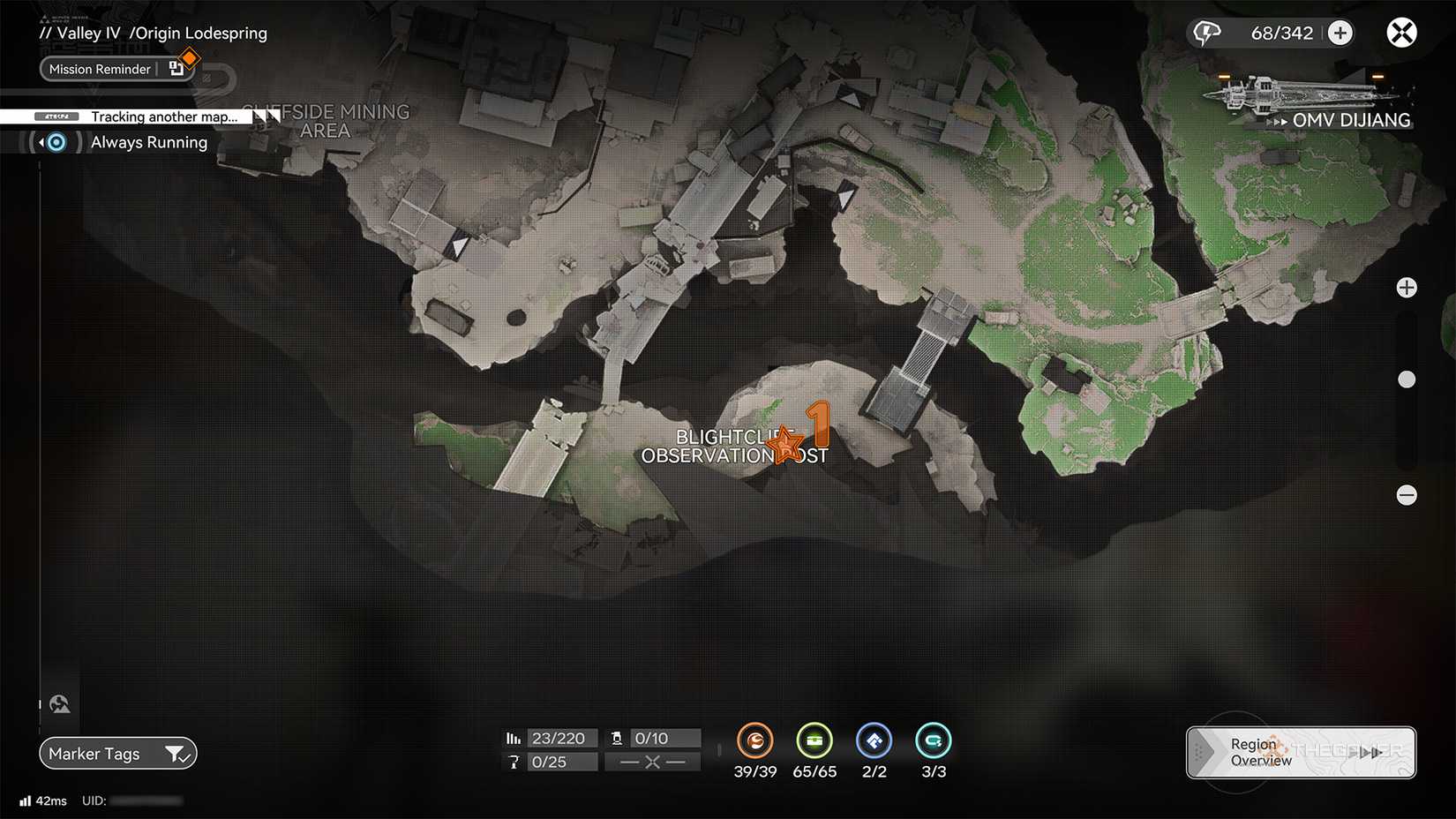 Aurylene location in Origin Lodespring - Blightcliff Observatory in Arknights: Endfield.