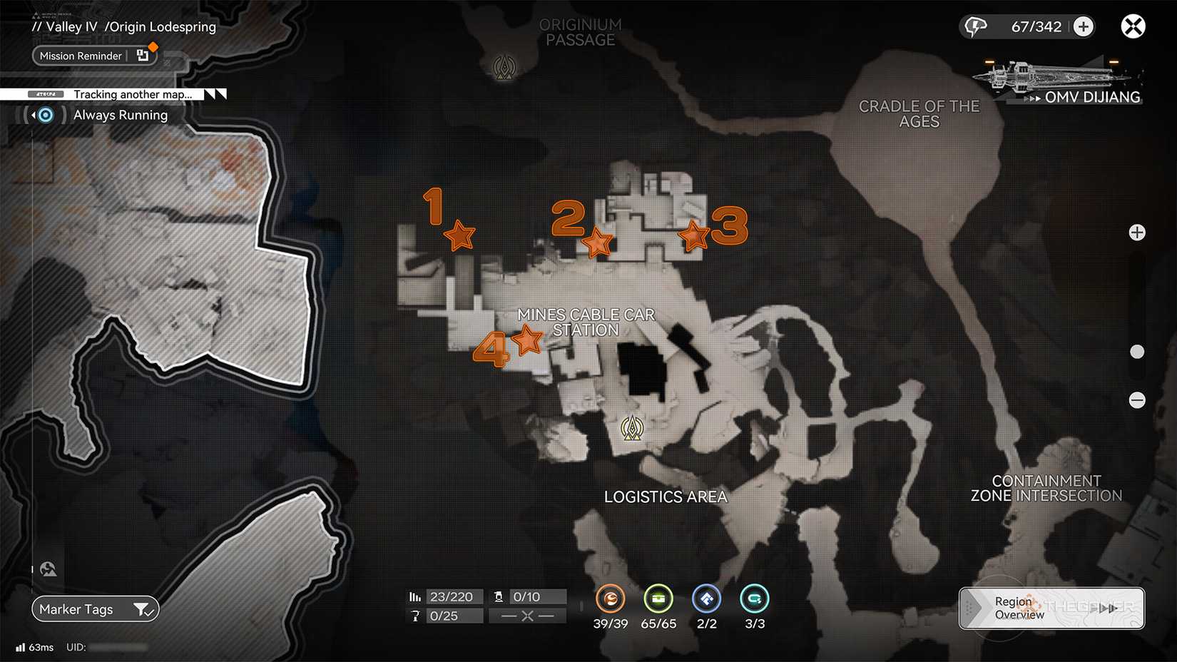 Aurylene location in Origin Lodespring - Mine Cable Car Station in Arknights: Endfield.