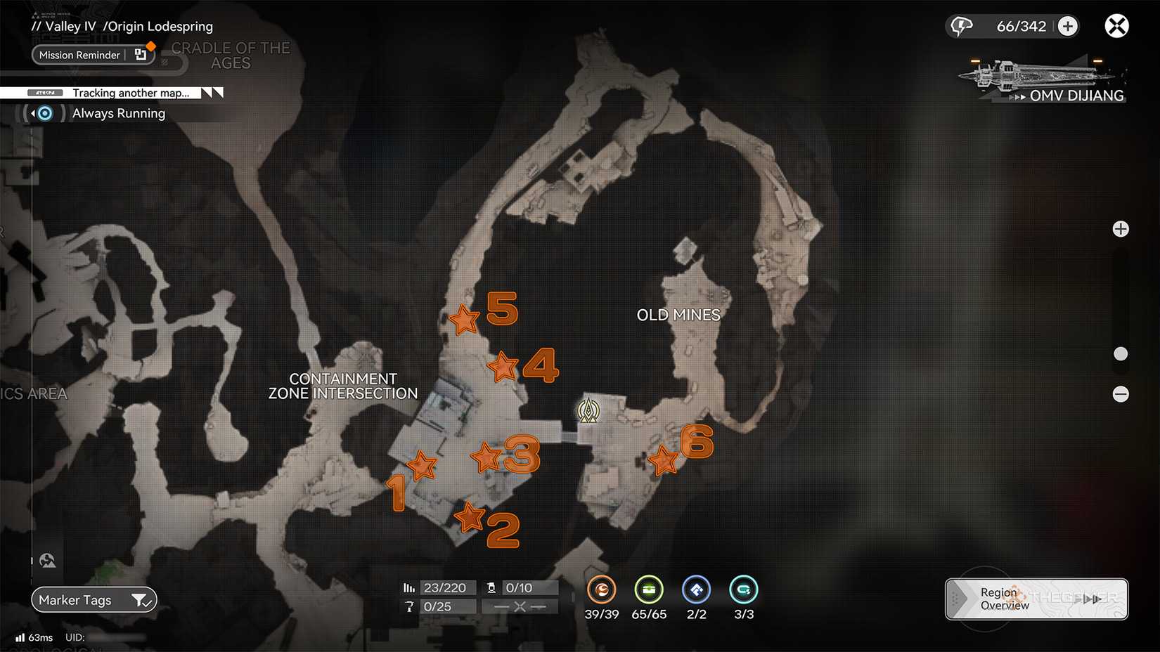 Aurylene location in Origin Lodespring - Arknights: The Old Mines of Endfield.