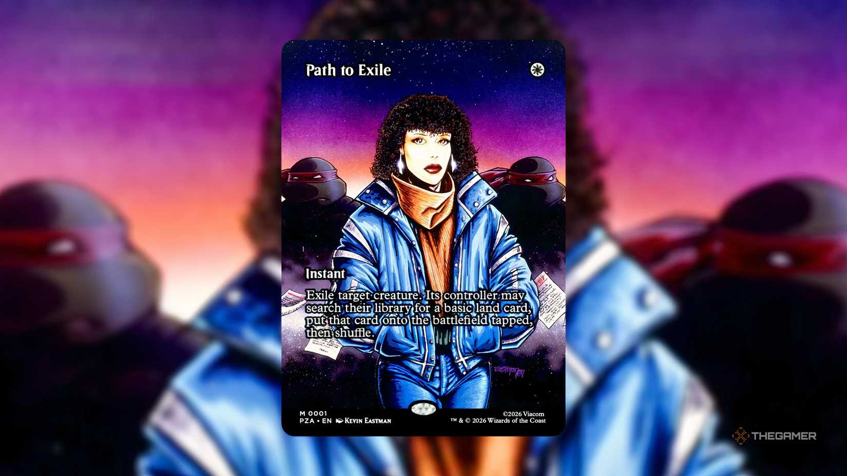 This is the path to banishing MTG cards in TMNT.